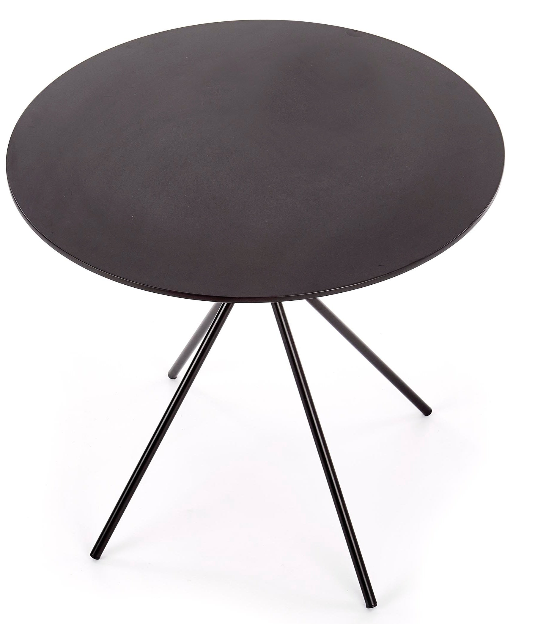 Stół okrągły Graddile średnica 80 cm czarny