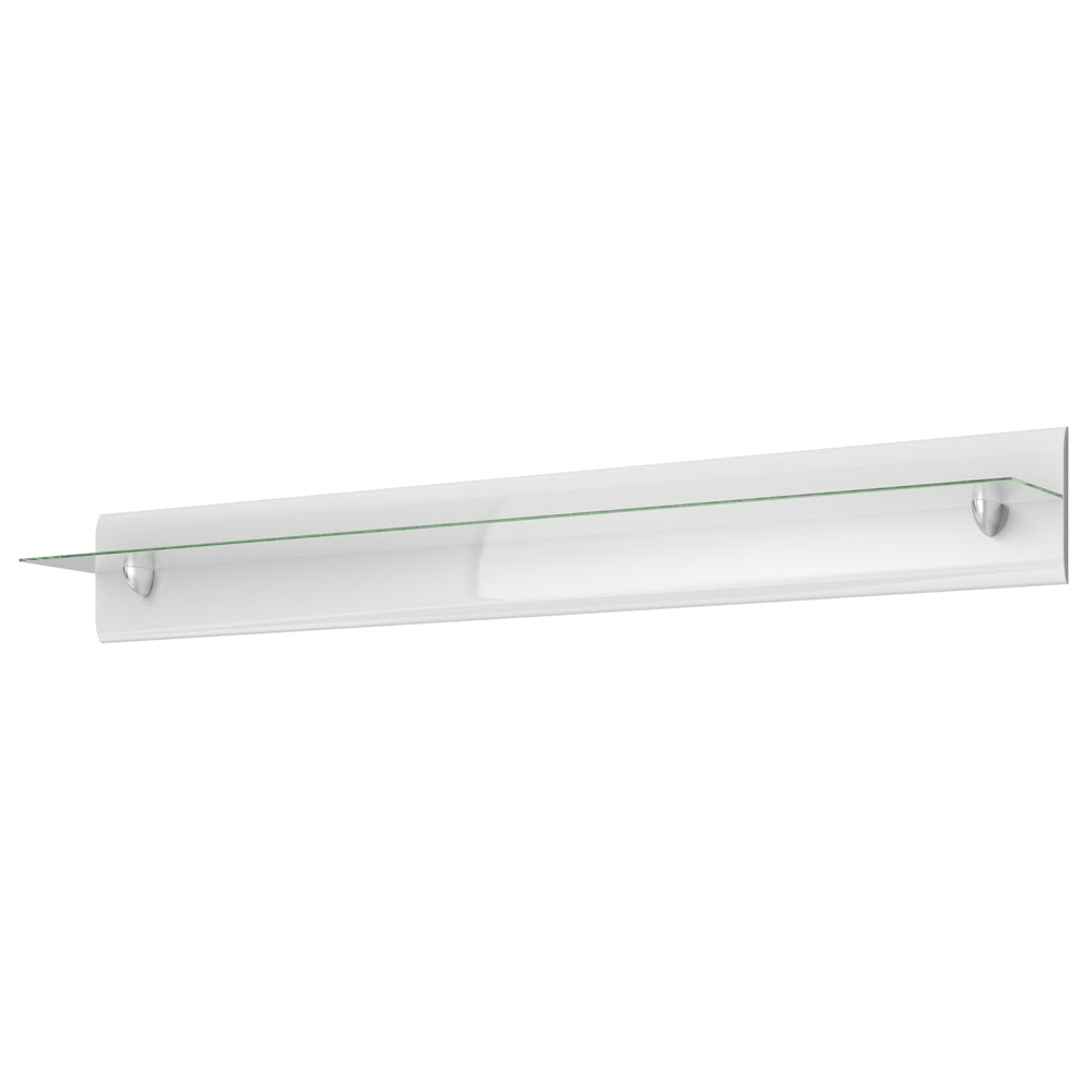 Półka Kanopus Biała 120 cm - materiał szkło