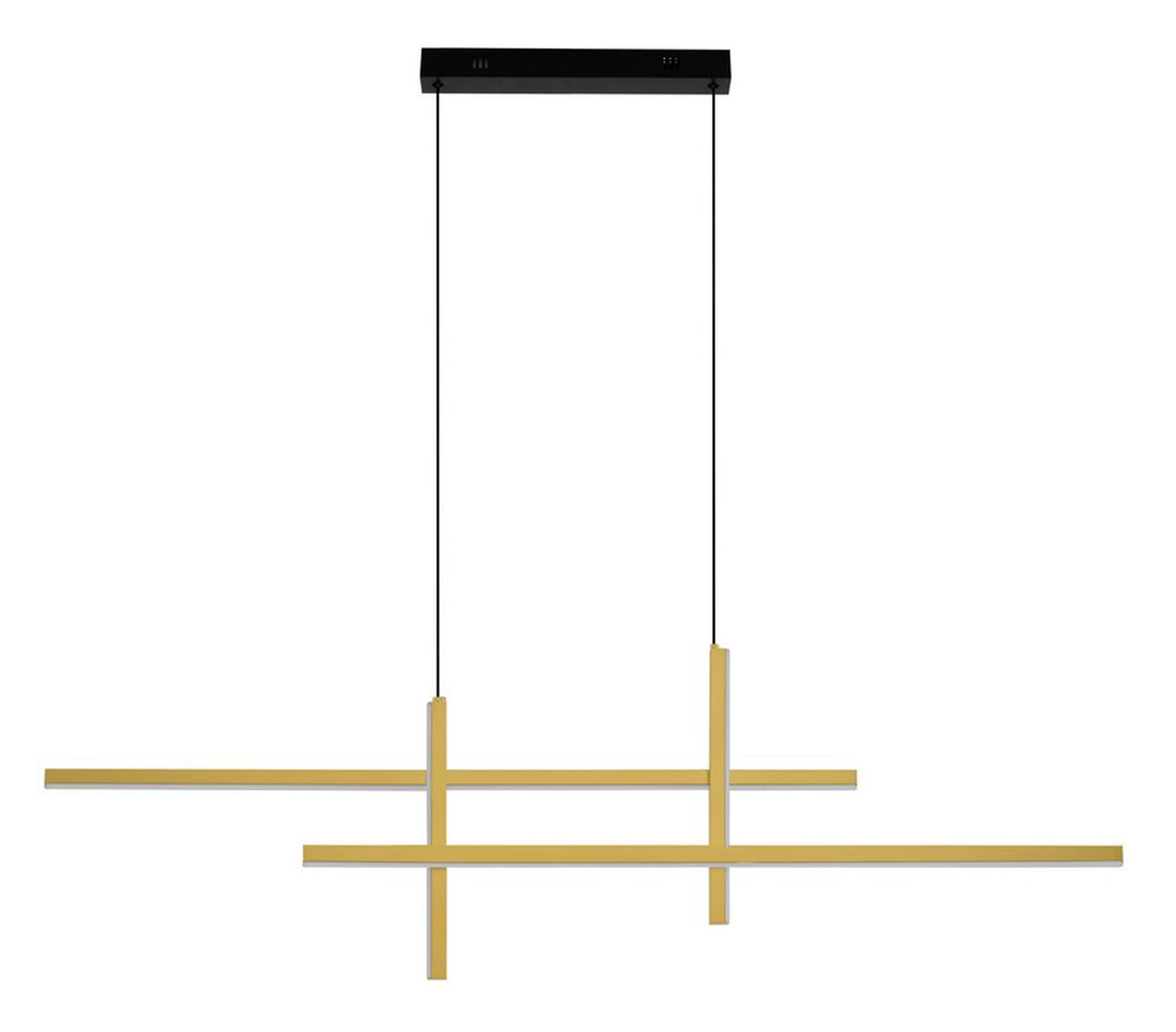 Lampa wisząca Coundes LED czarno-złota