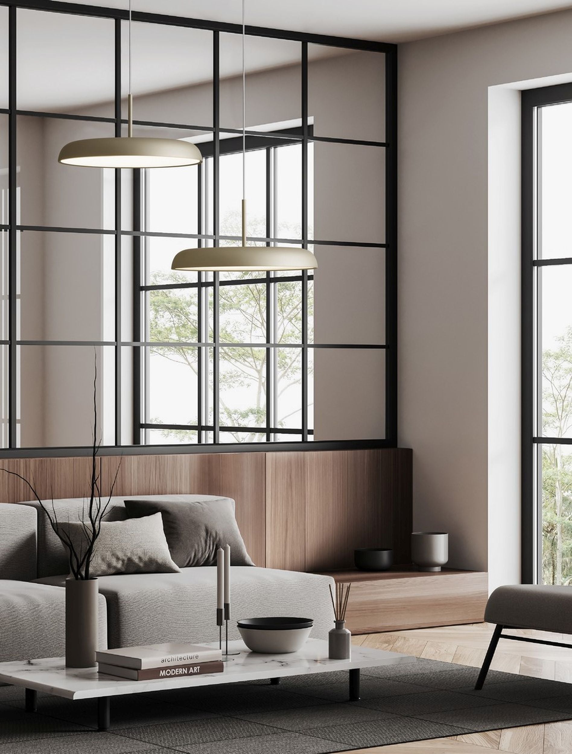 Lampa wisząca Wailey LED złota