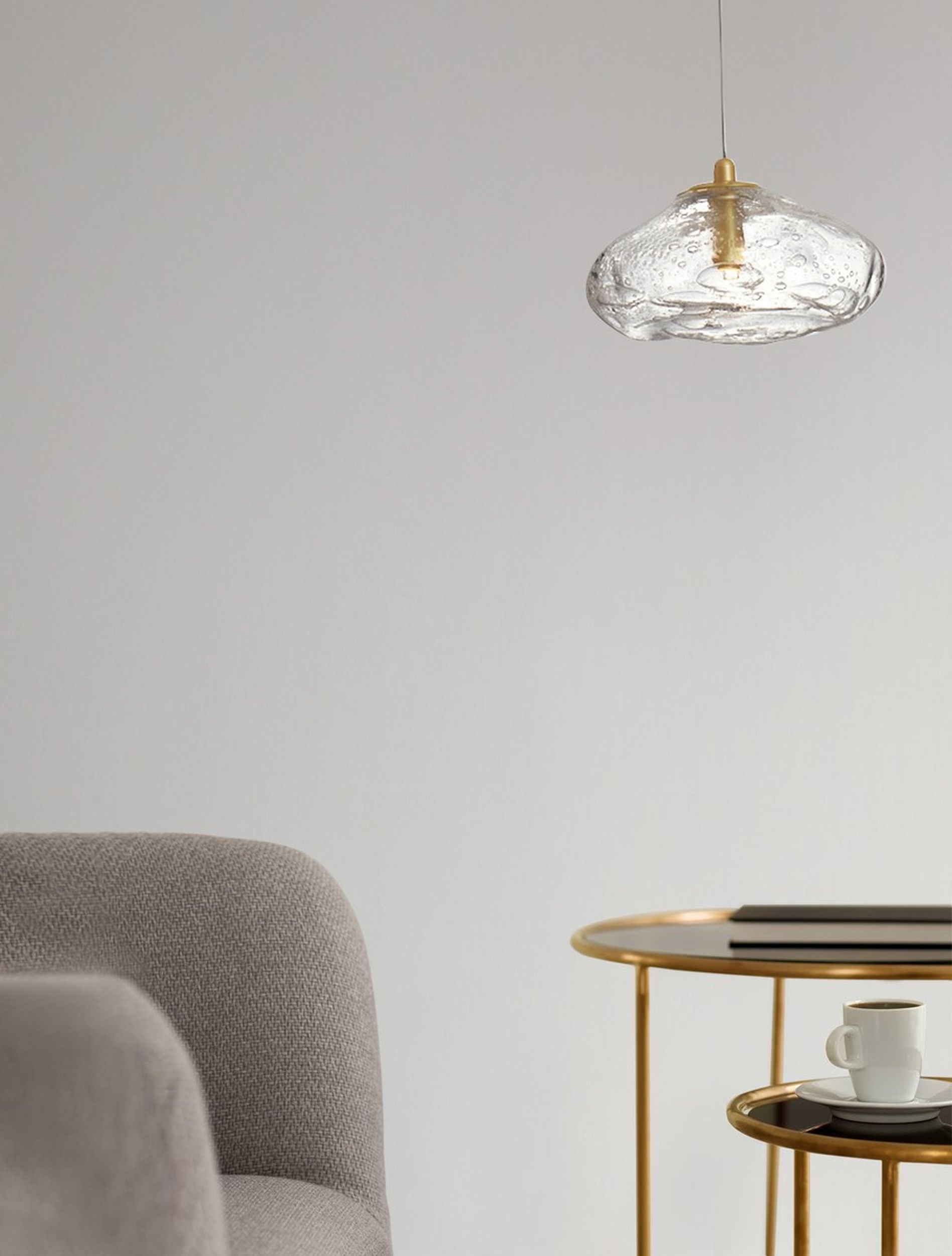 Lampa wisząca Elanke x1 złota