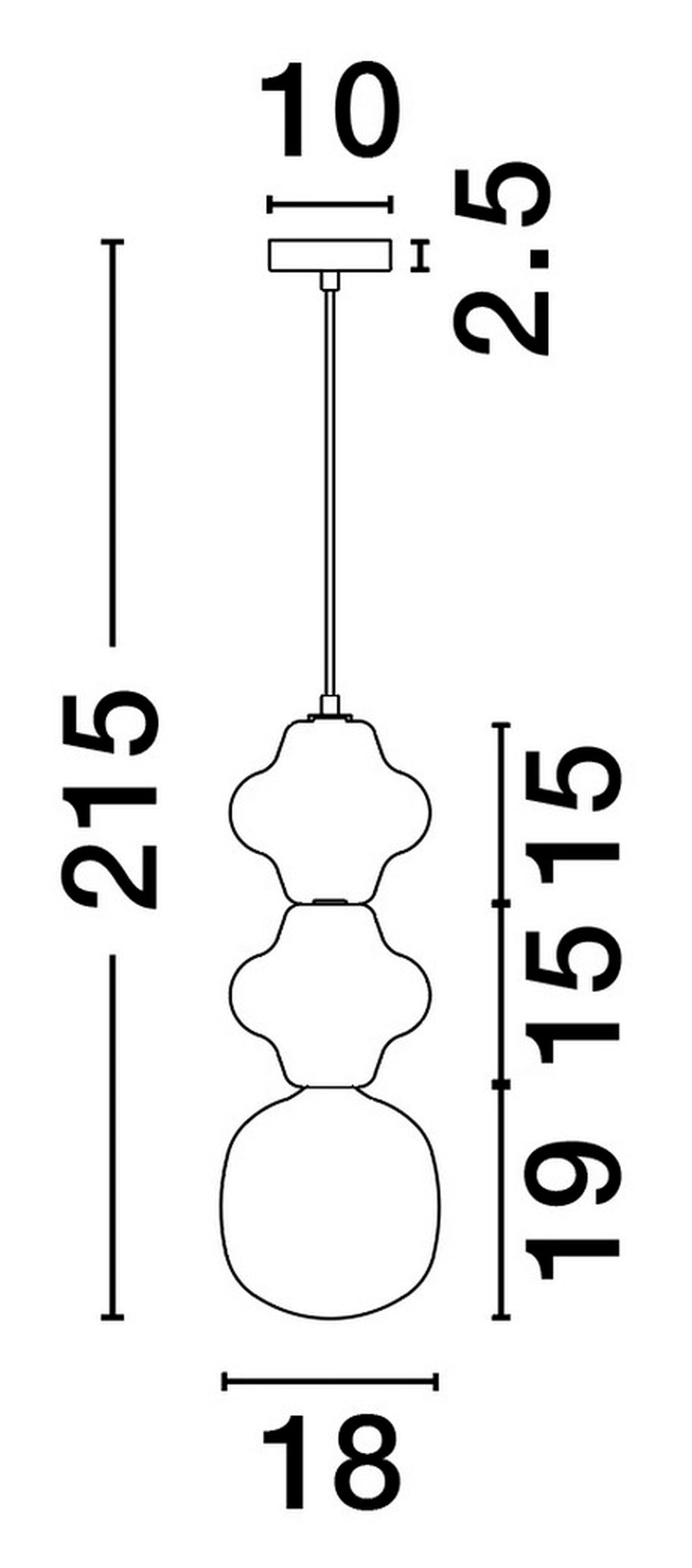 Lampa wisząca Parive II beżowo-biała