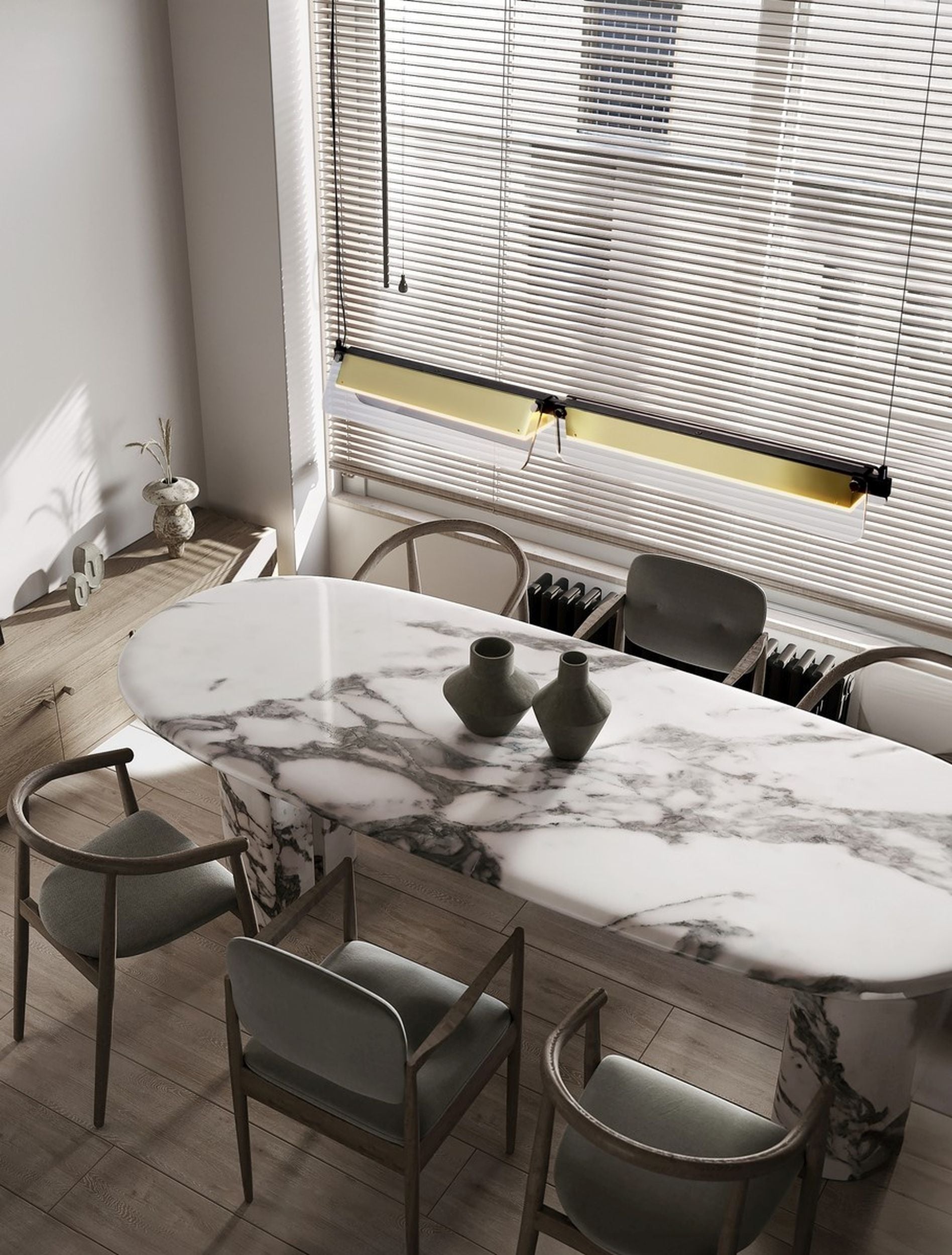Lampa wisząca Hullows LED czarno-złota