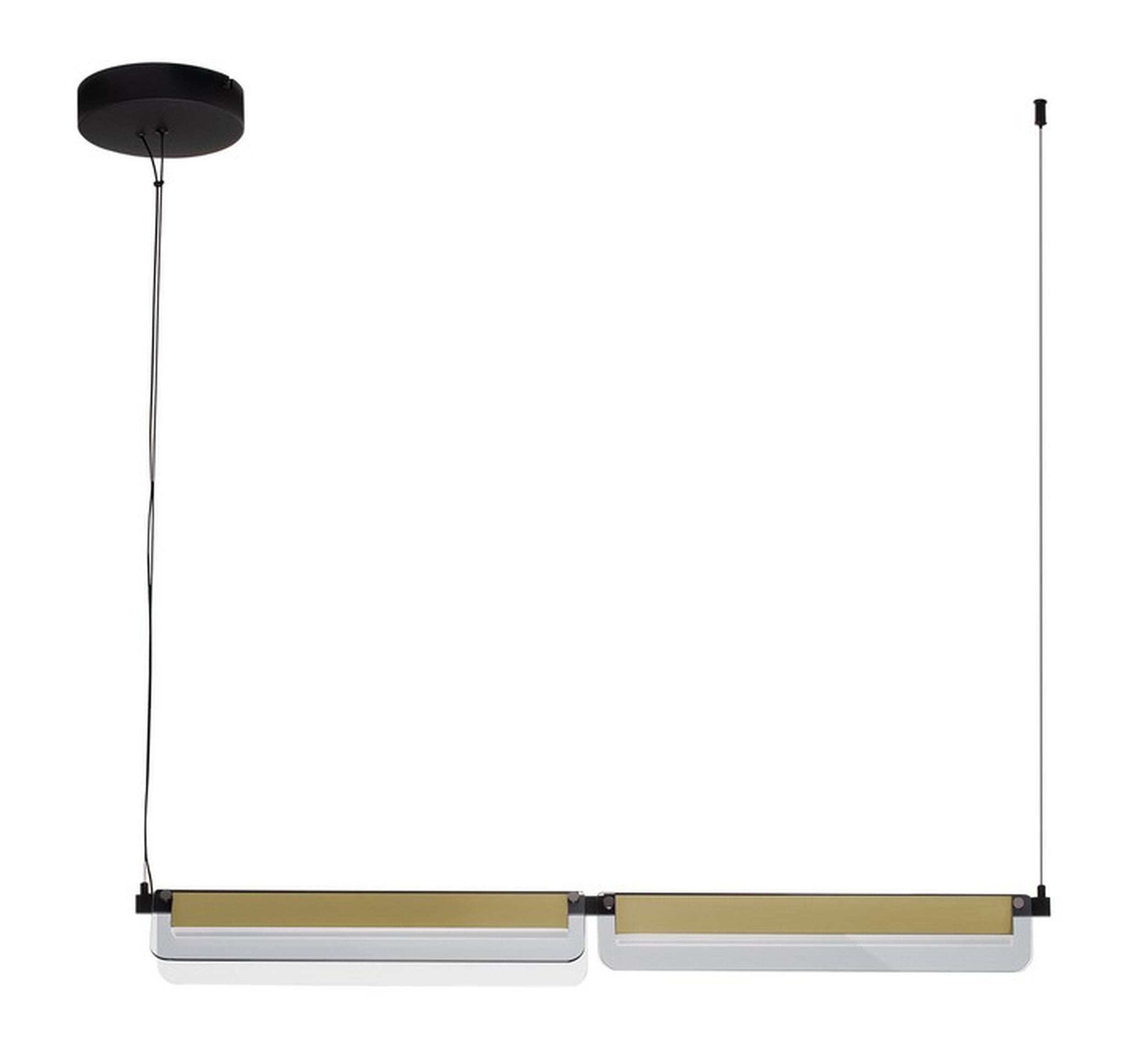 Lampa wisząca Hullows LED czarno-złota