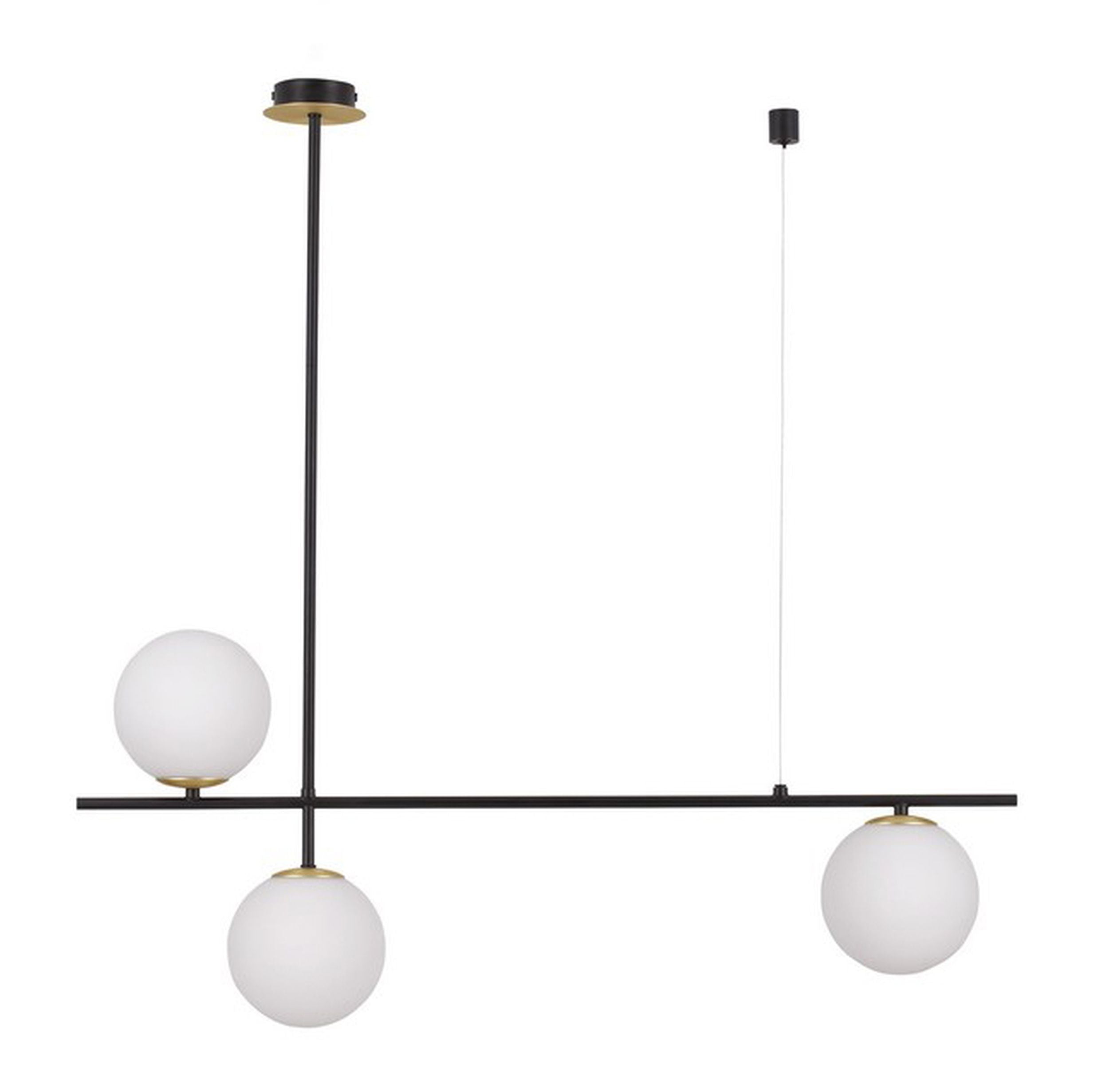 Lampa wisząca Homorry x3 czarna