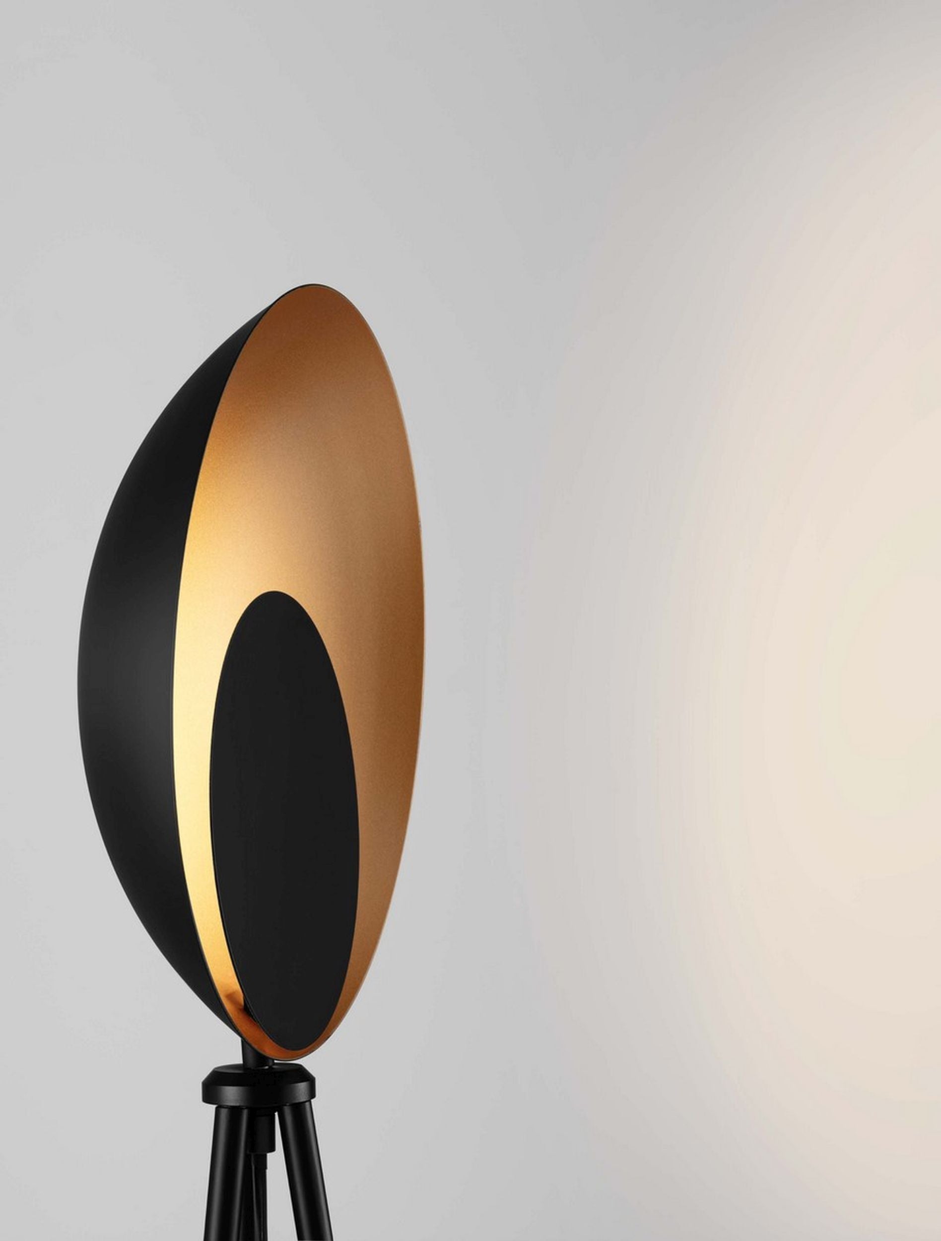 Lampa podłogowa Valoan LED złoto-czarna