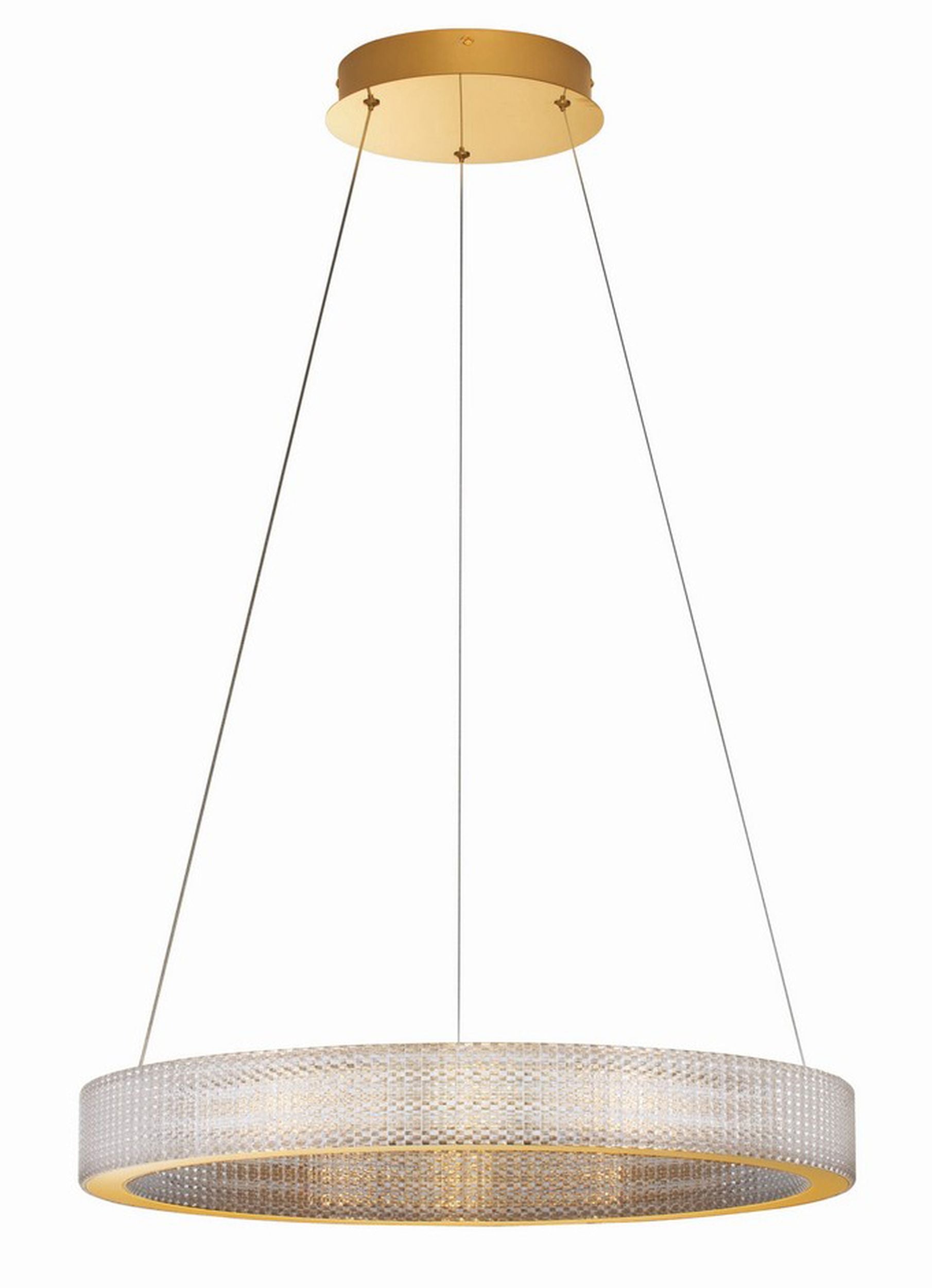 Żyrandol Jacess LED 60 cm złoty