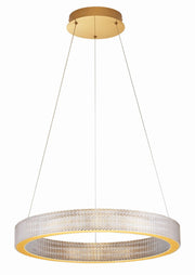 Żyrandol Jacess LED 60 cm złoty