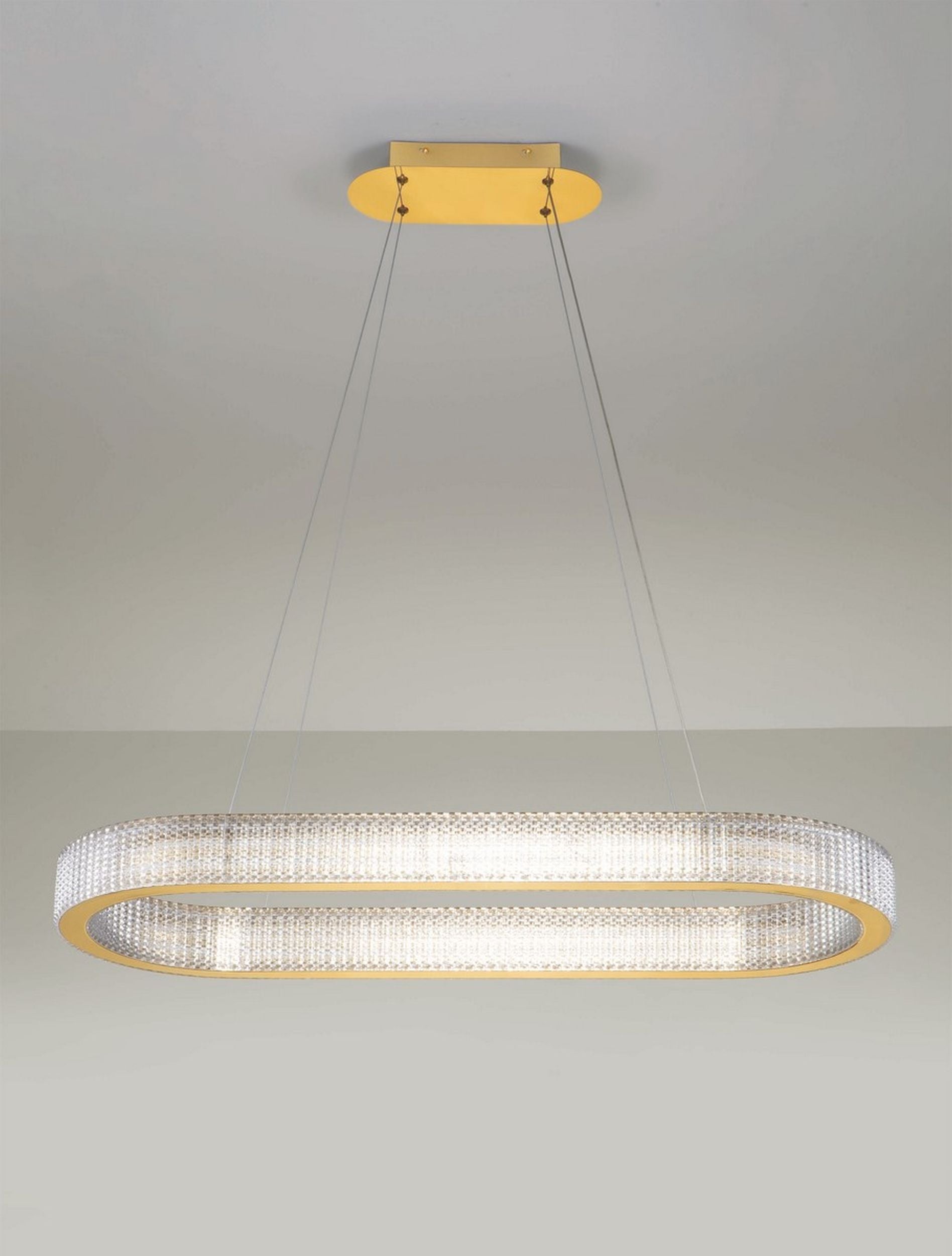 Żyrandol Jacess LED 98x91 cm złoty