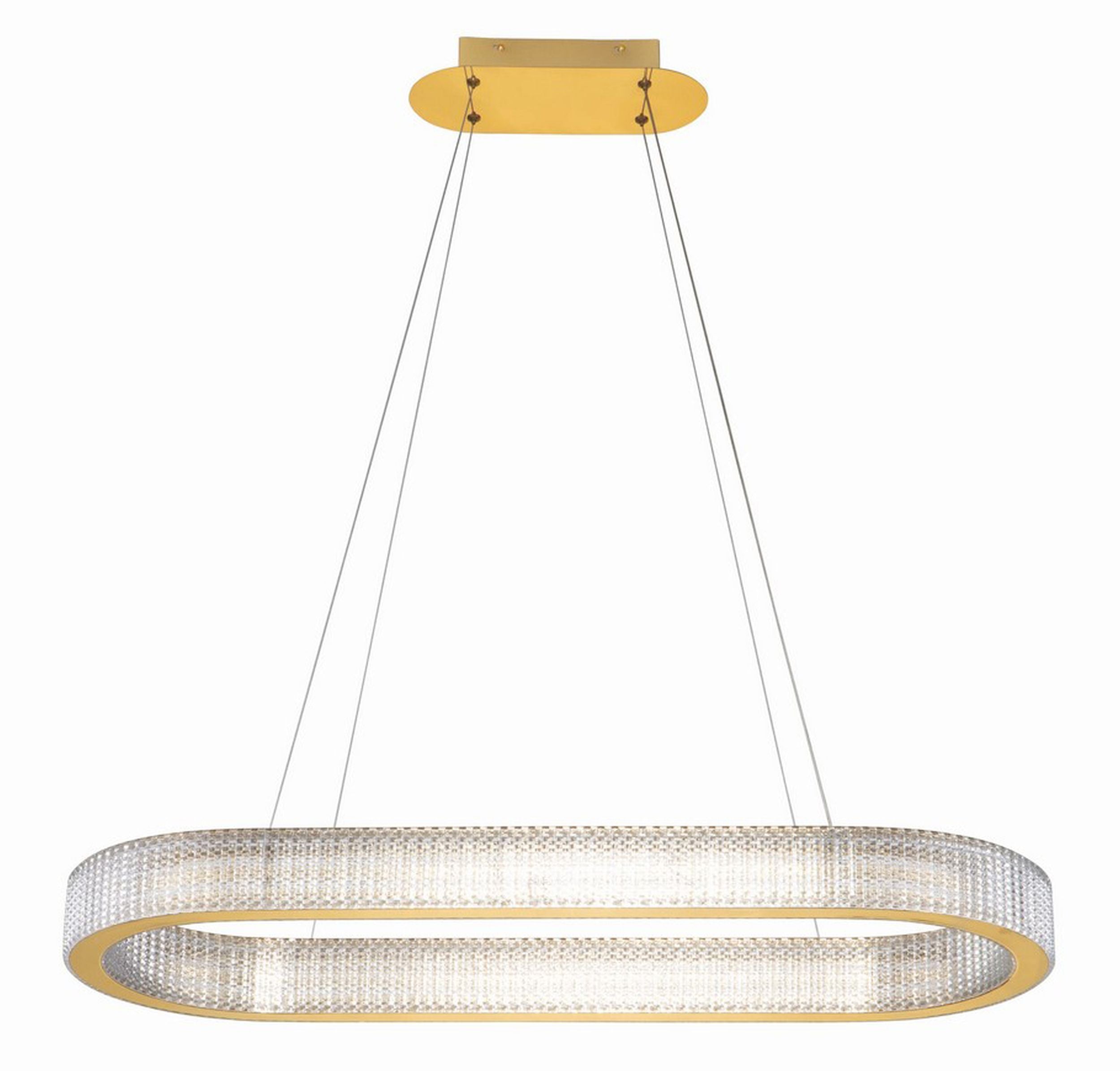 Żyrandol Jacess LED 98x91 cm złoty