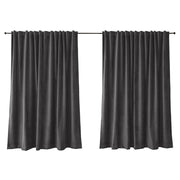 Zasłona do salonu Myrrhis w tkaninie PET FRIENDLY 140x270 cm ciemnoszara