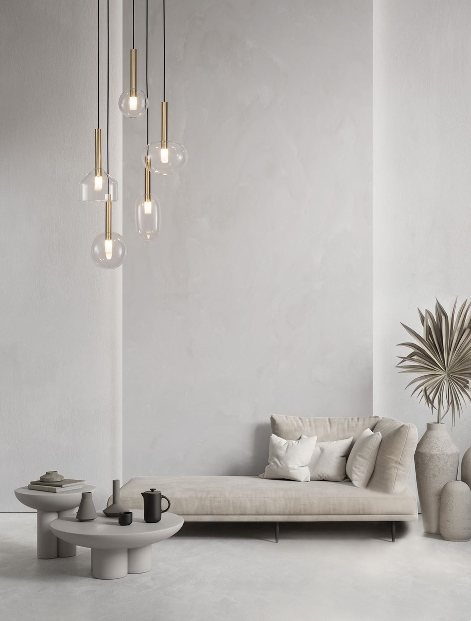 Lampa wisząca Apolnes x5 złota