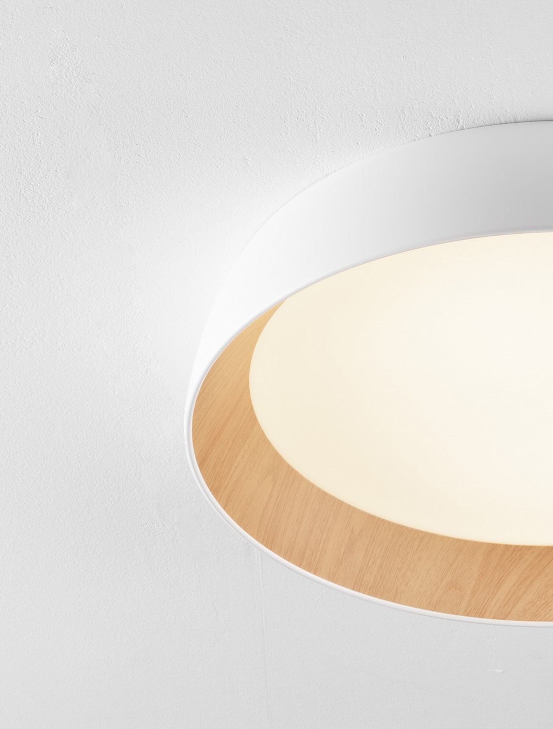 Plafon Kessov LED brązowo-biały