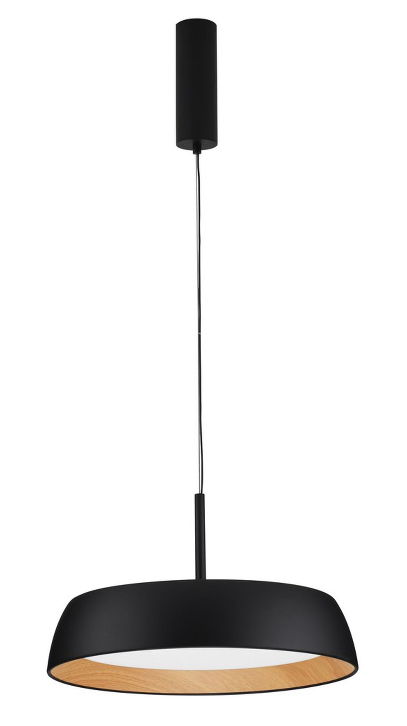 Lampa wisząca Kessov LED brązowo-czarna