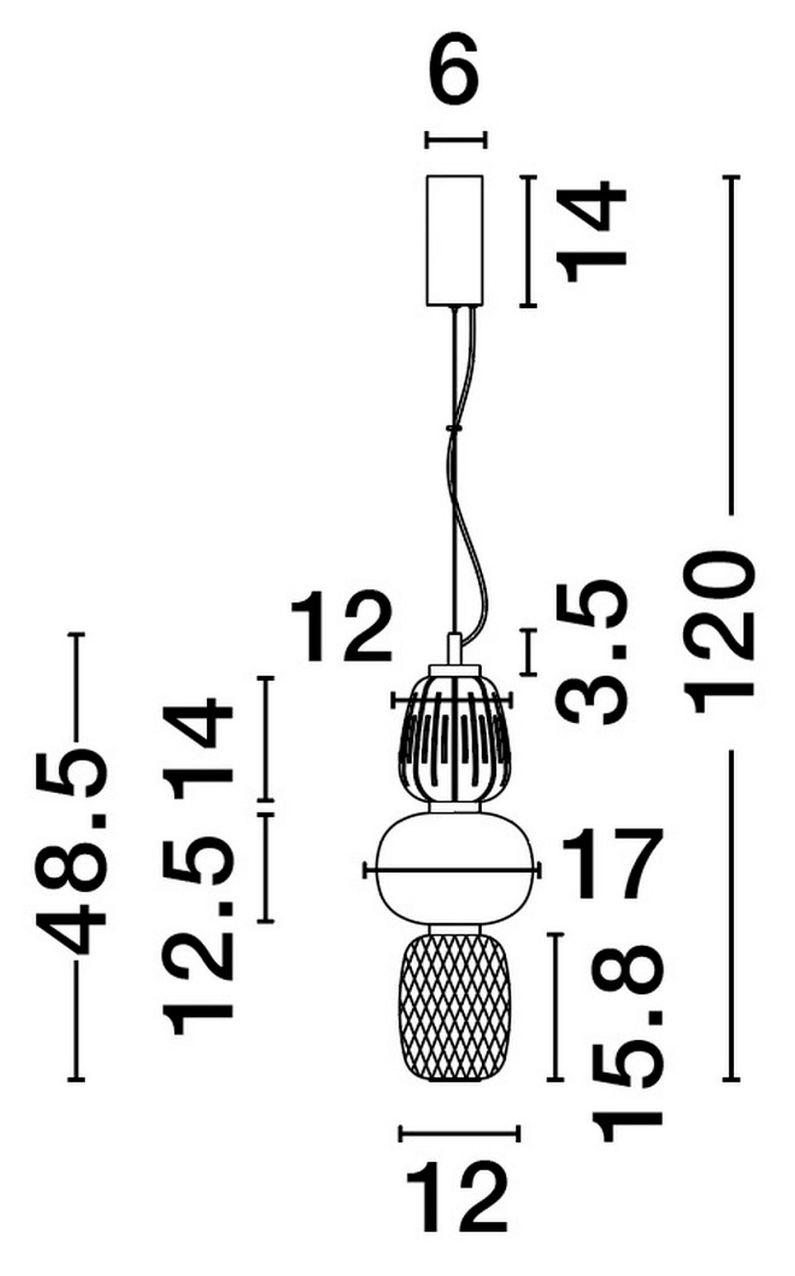 Lampa wisząca Velorya I LED biało-złota