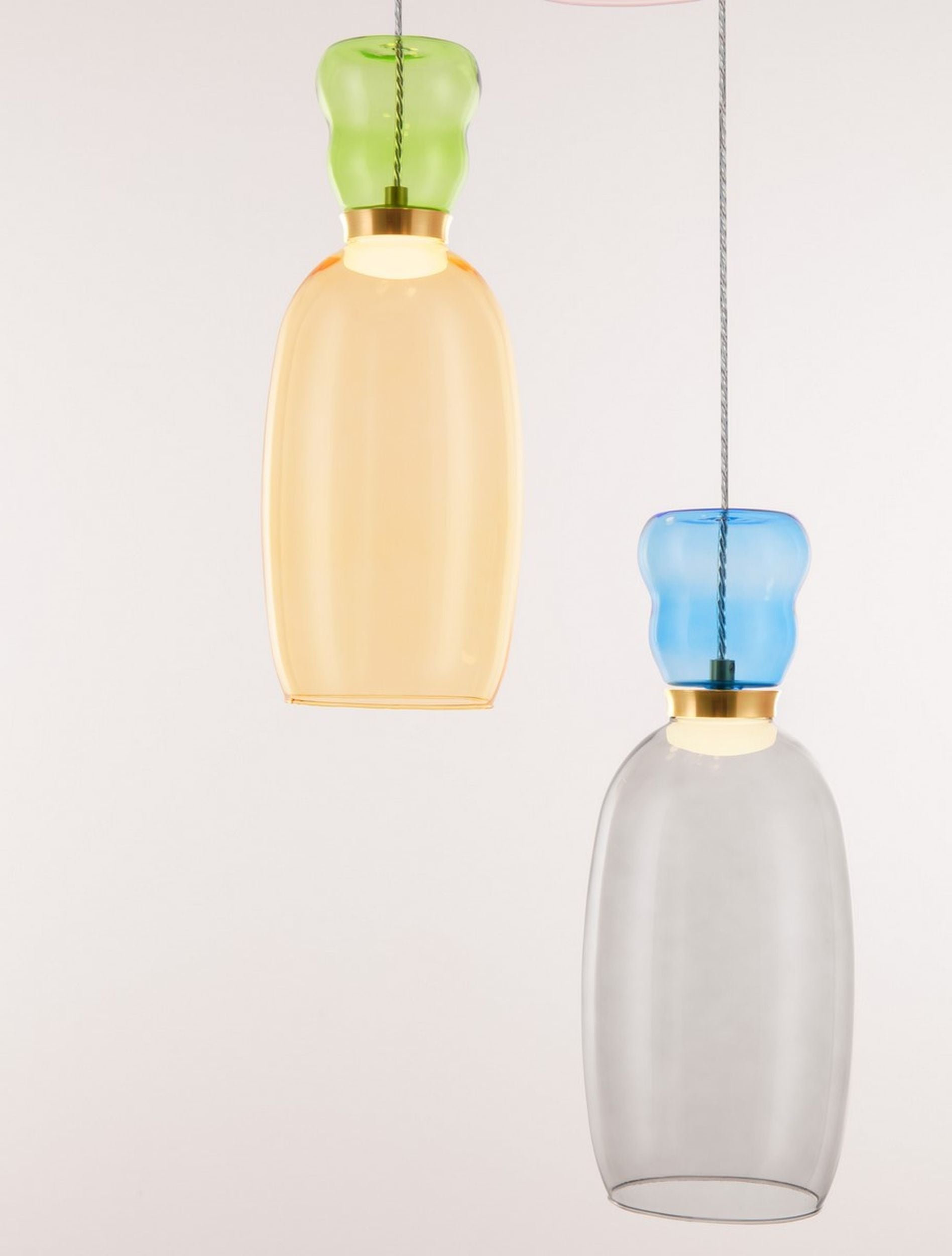 Lampa wisząca Kiands LED x4 wielokolorowa