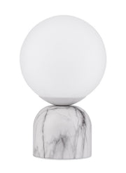 Lampa stołowa Eviall biała marmurowa