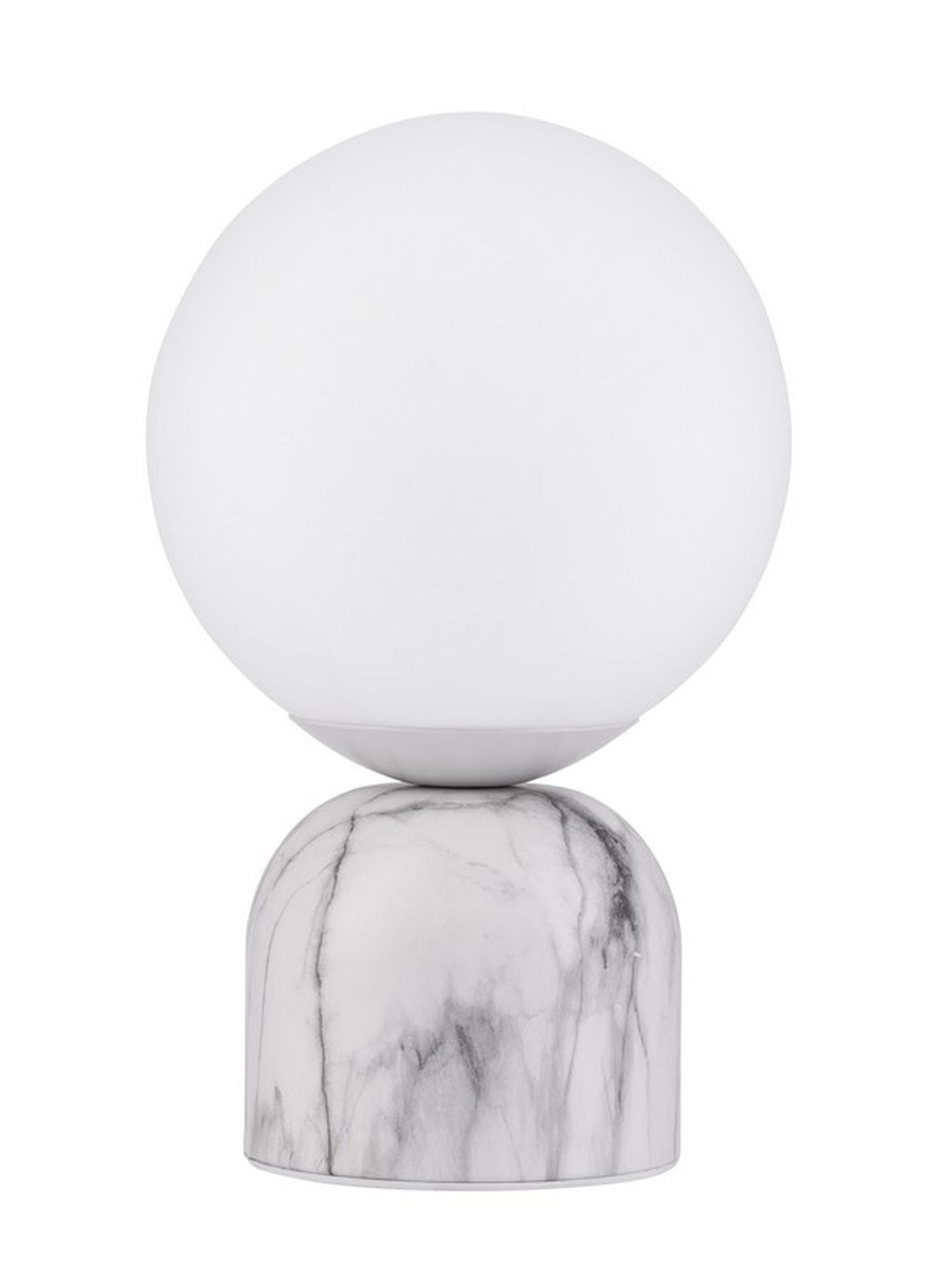 Lampa stołowa Eviall biała marmurowa
