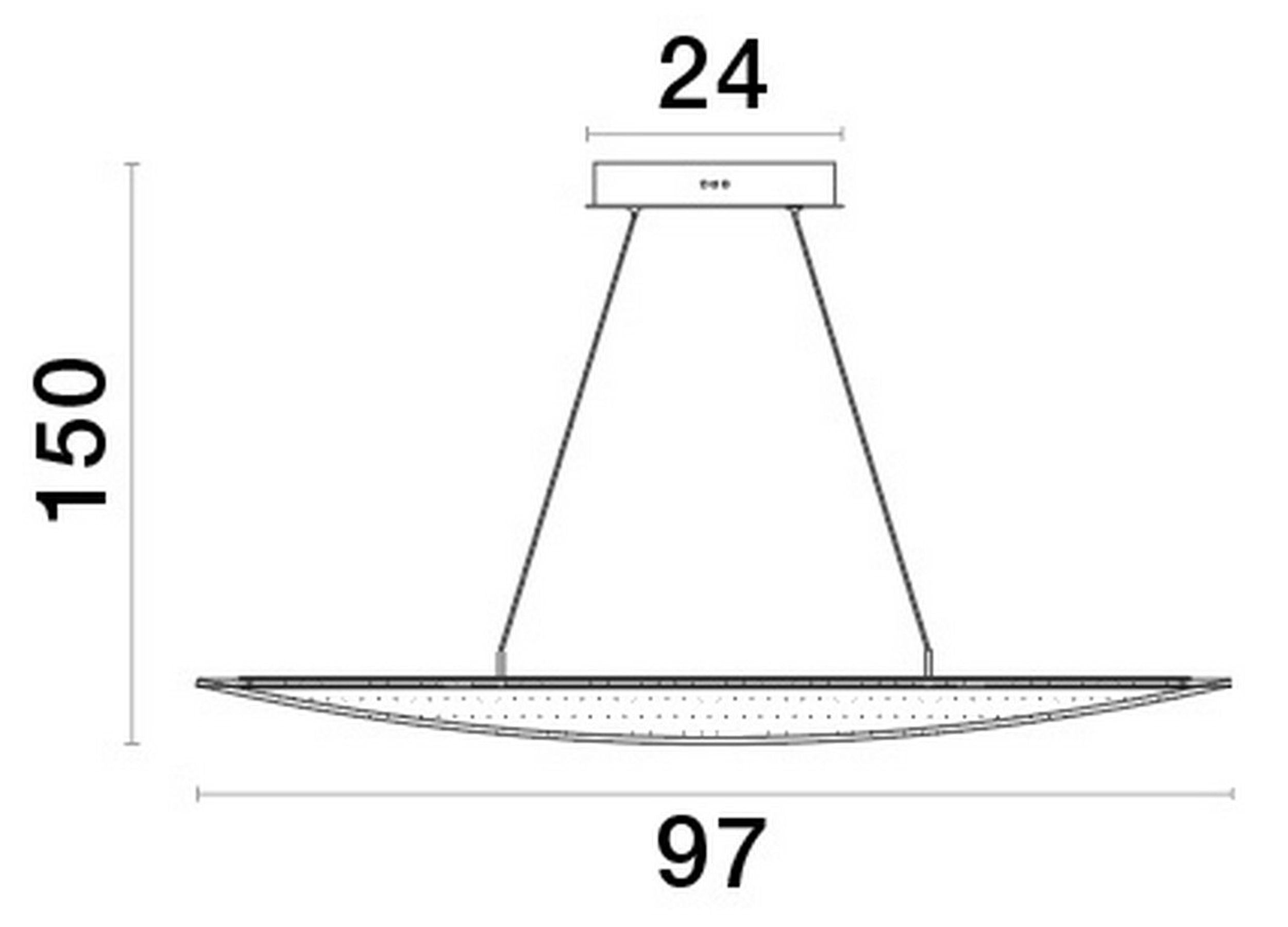 Lampa wisząca Domelines LED złota