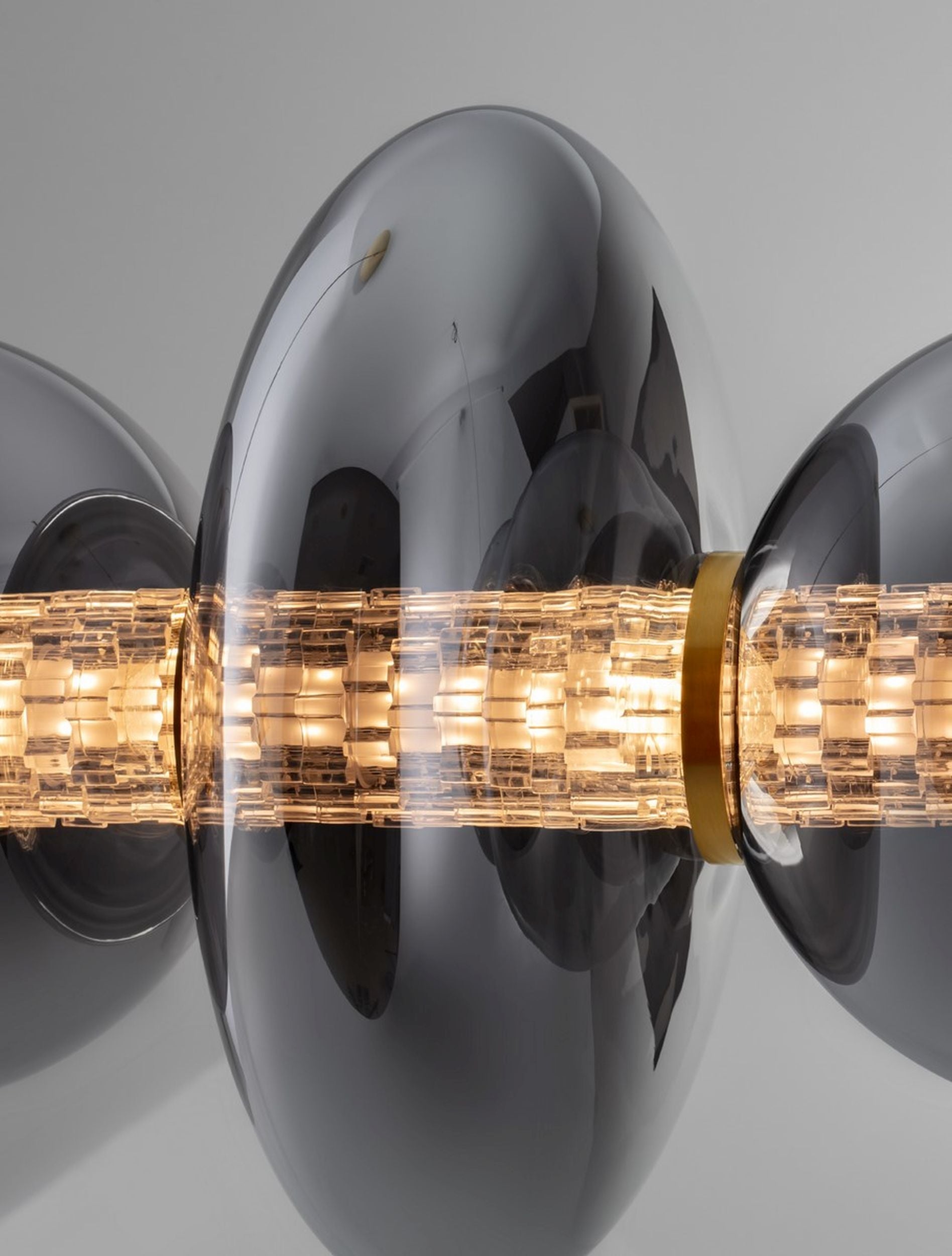 Lampa wisząca Evences III LED czarno-złota