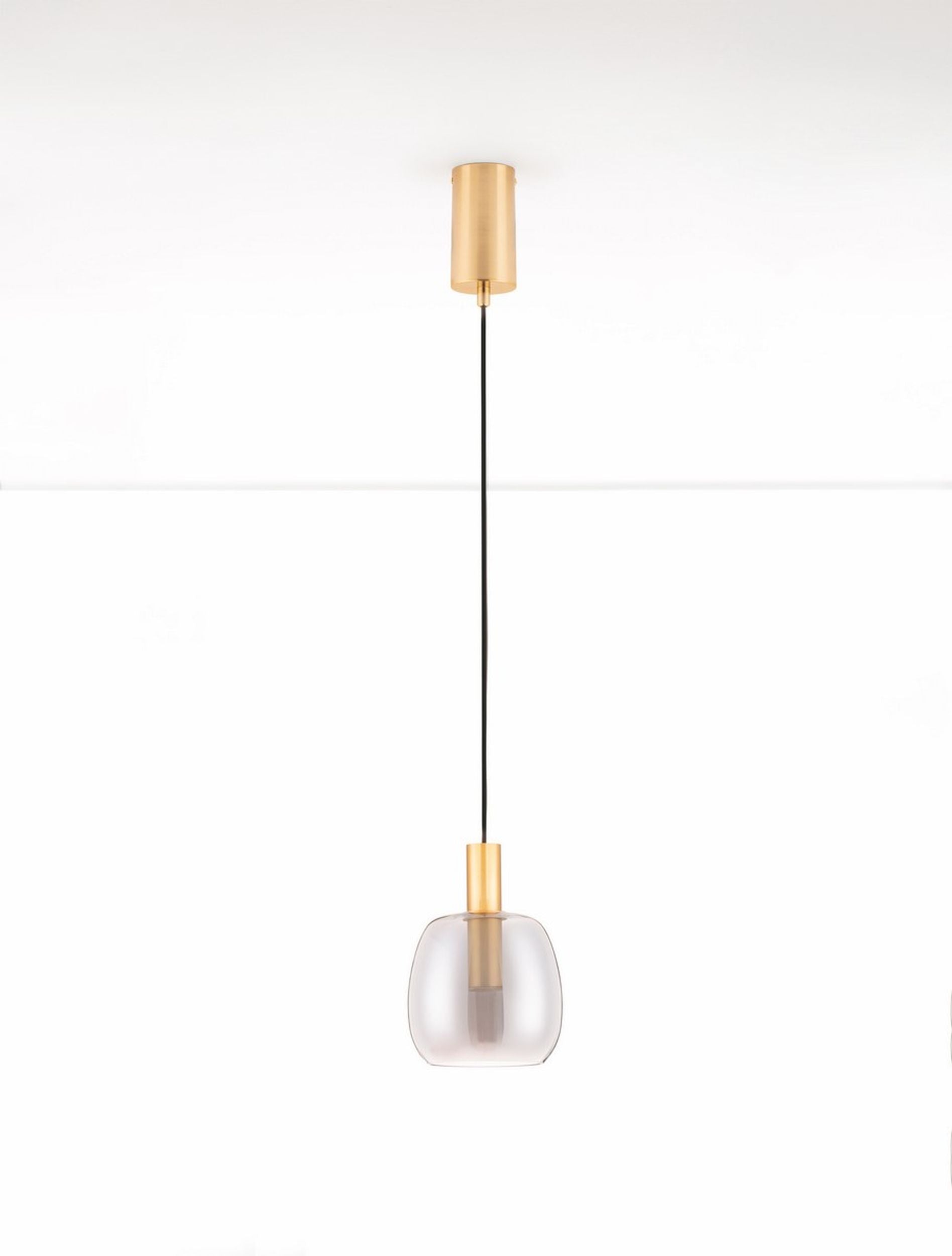 Lampa wisząca Morifia I LED szaro-złota