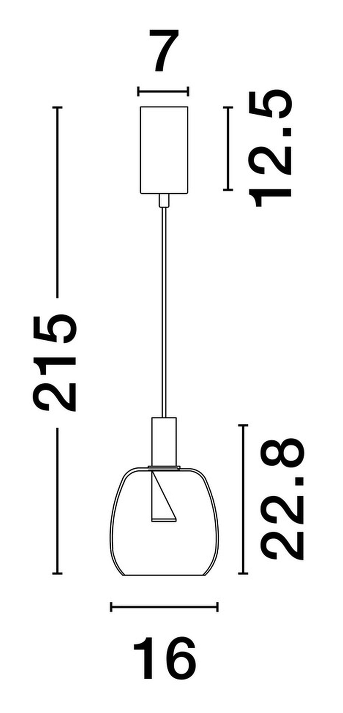 Lampa wisząca Morifia I LED szaro-złota