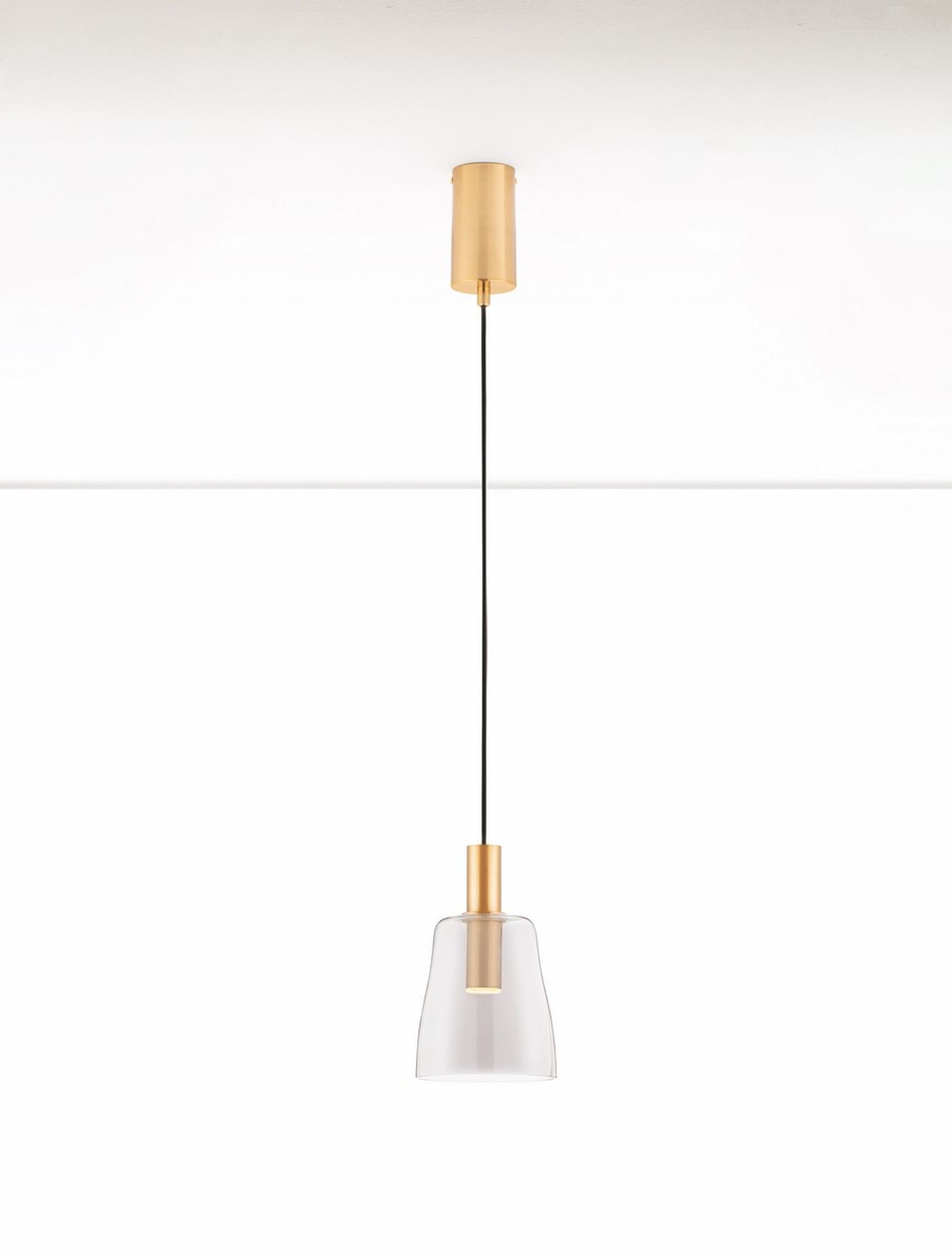 Lampa wisząca Morifia II LED szaro-złota