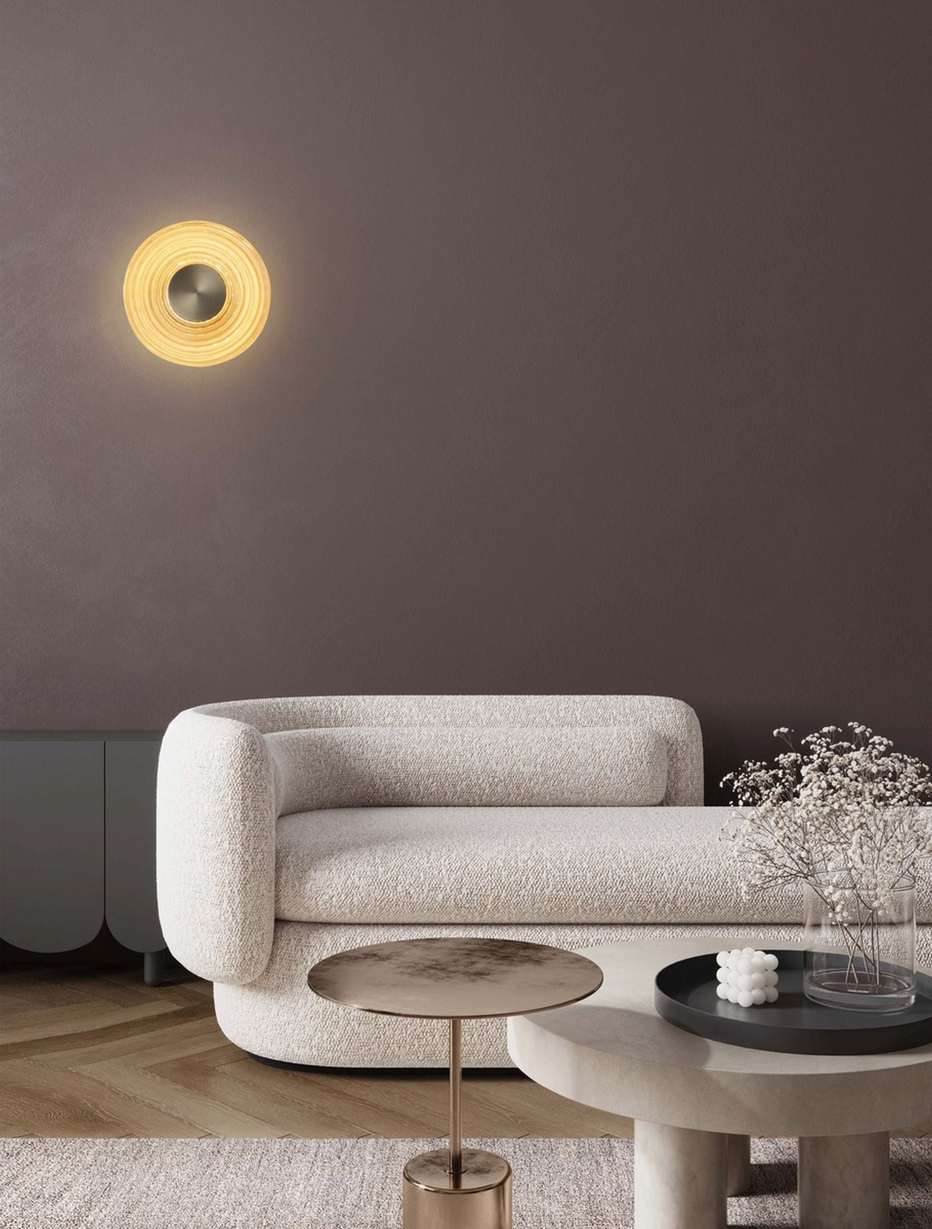 Kinkiet Ollique LED 30 cm złoty