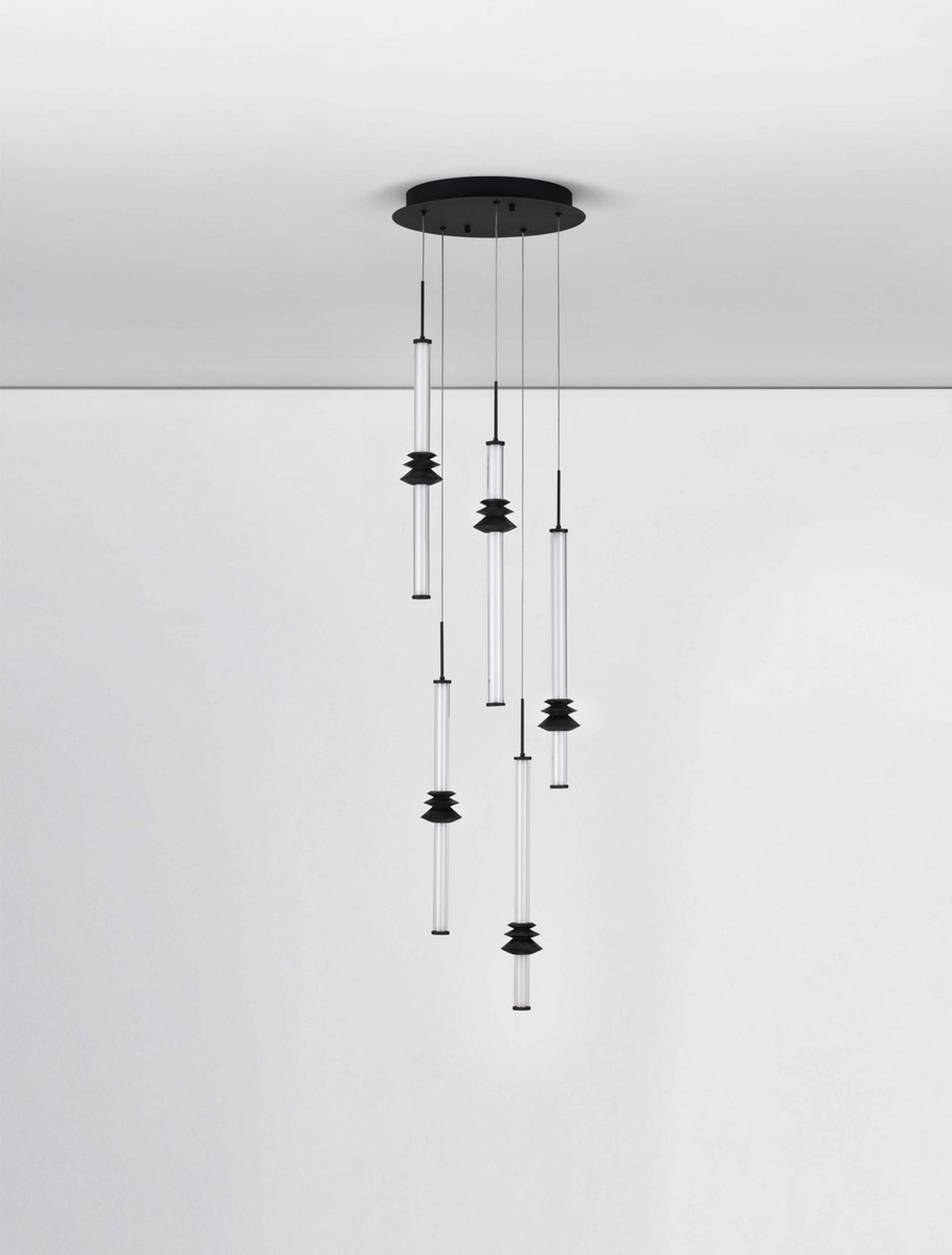 Lampa wisząca Opperno LED x5 czarna