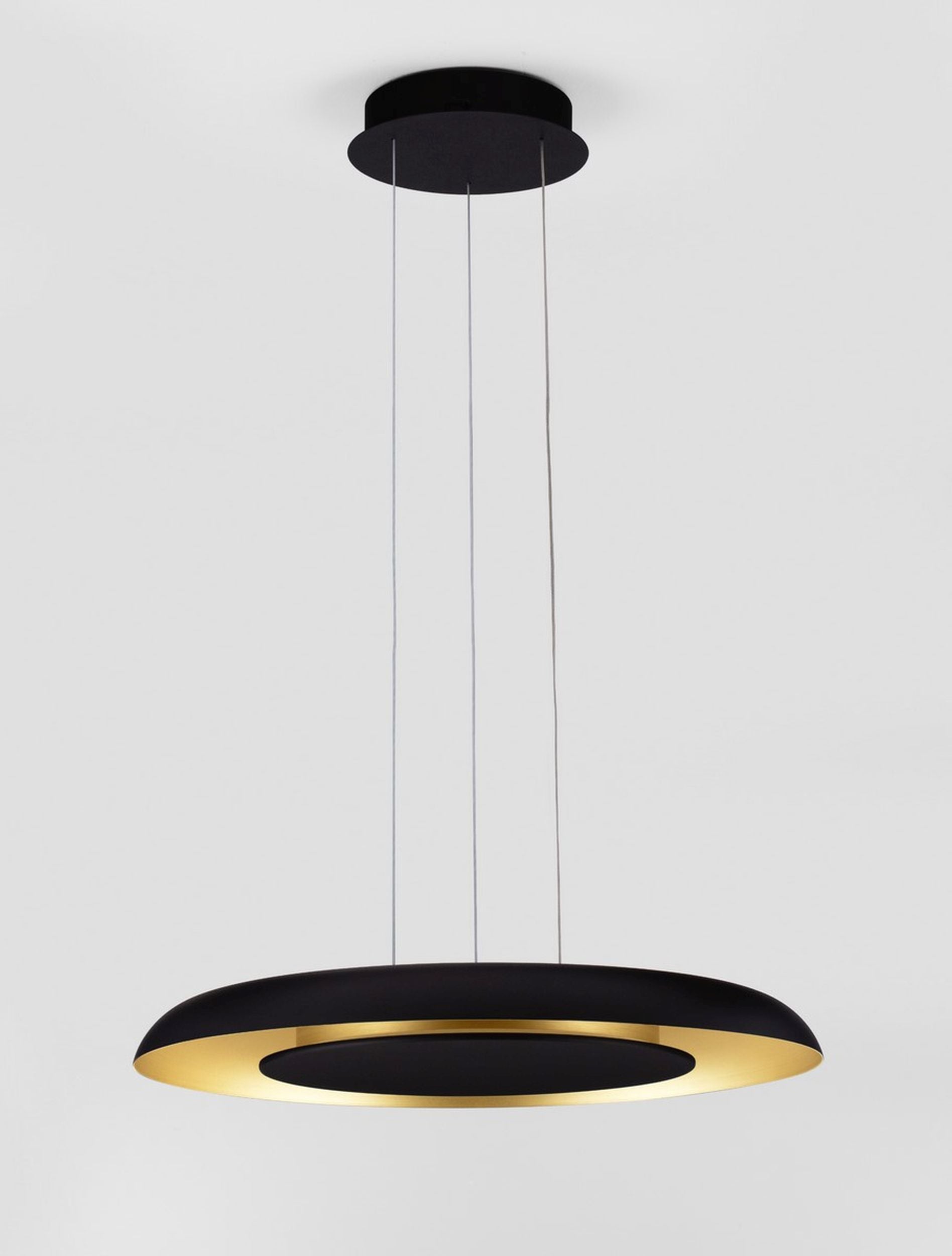 Lampa wisząca Honesso LED czarno-złoty