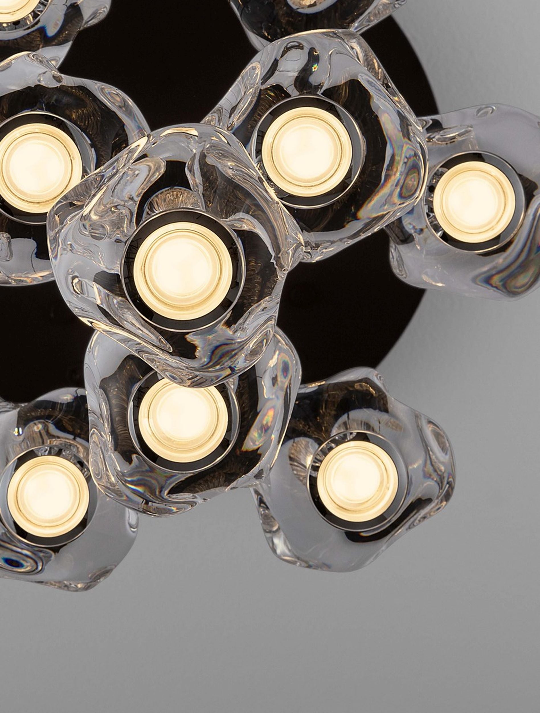 Lampa wisząca Borall LED x10 czarna