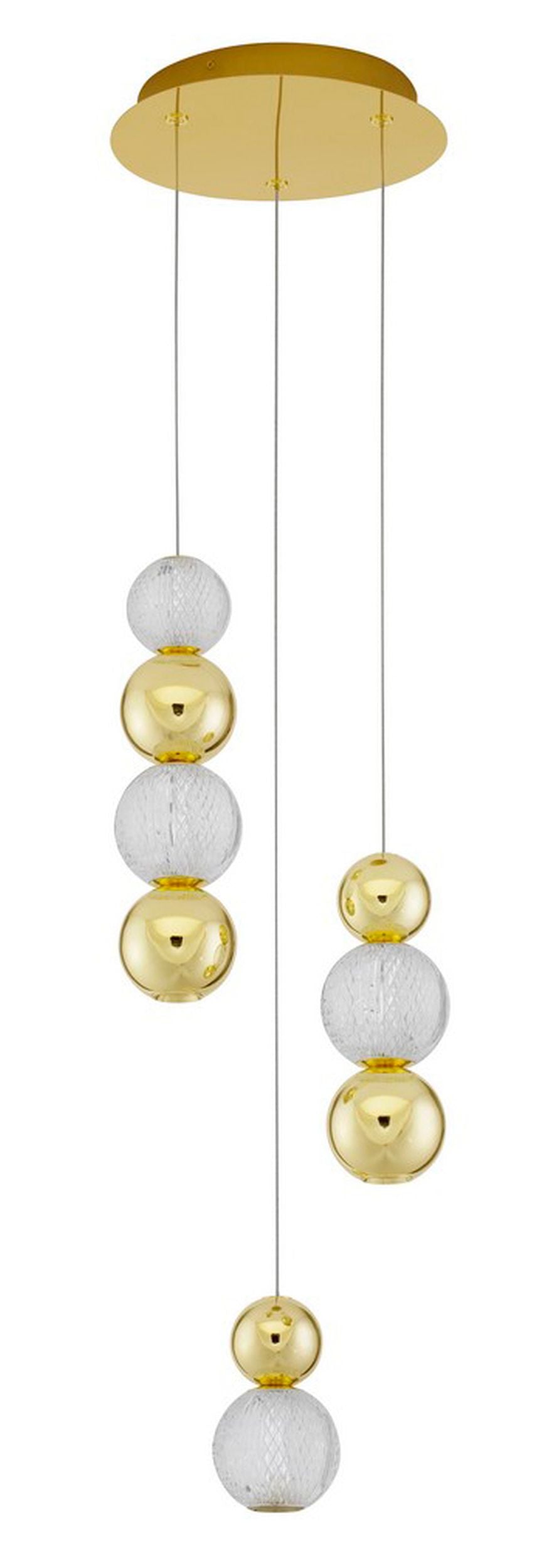 Lampa wisząca Beance LED x4 złota