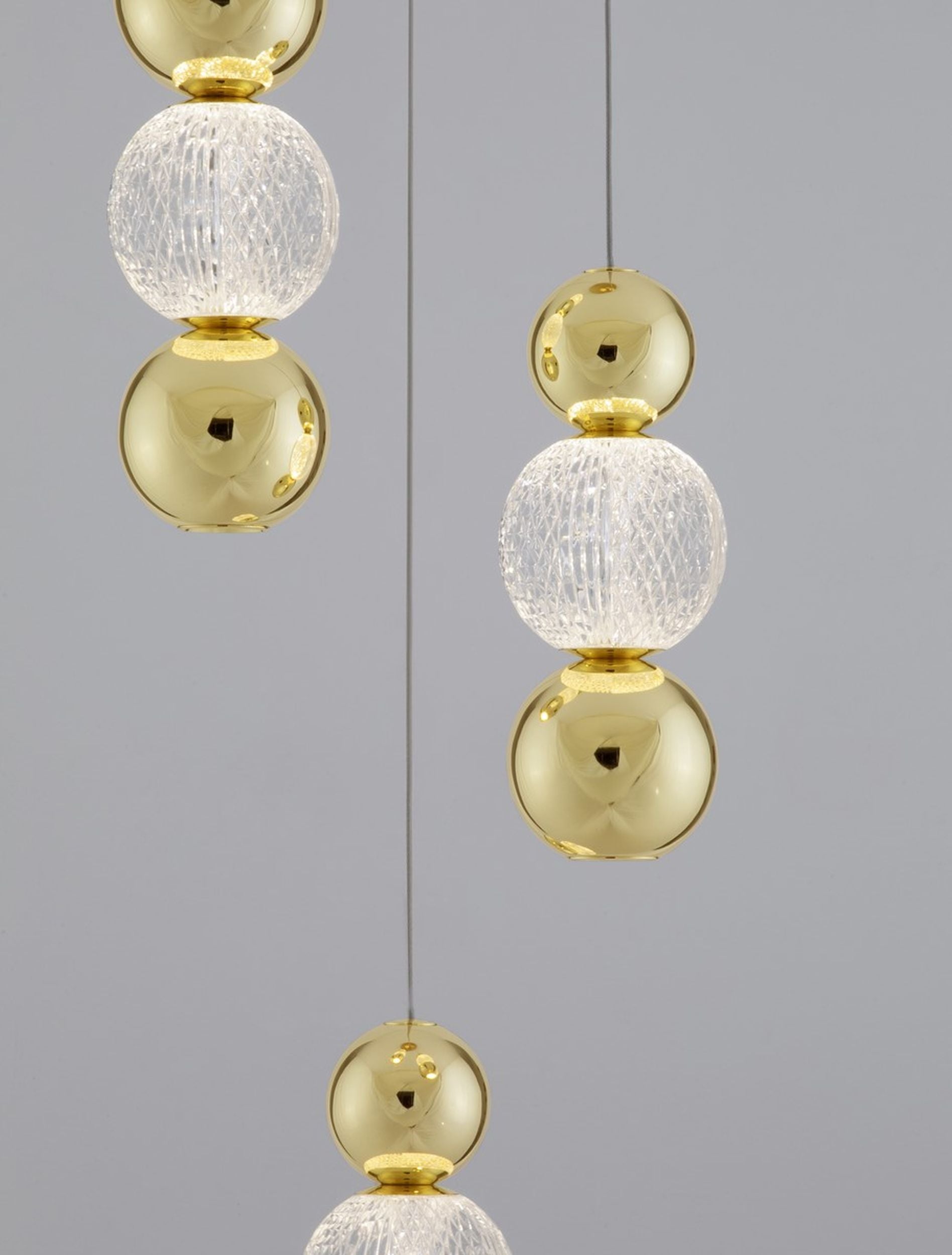 Lampa wisząca Beance LED x4 złota