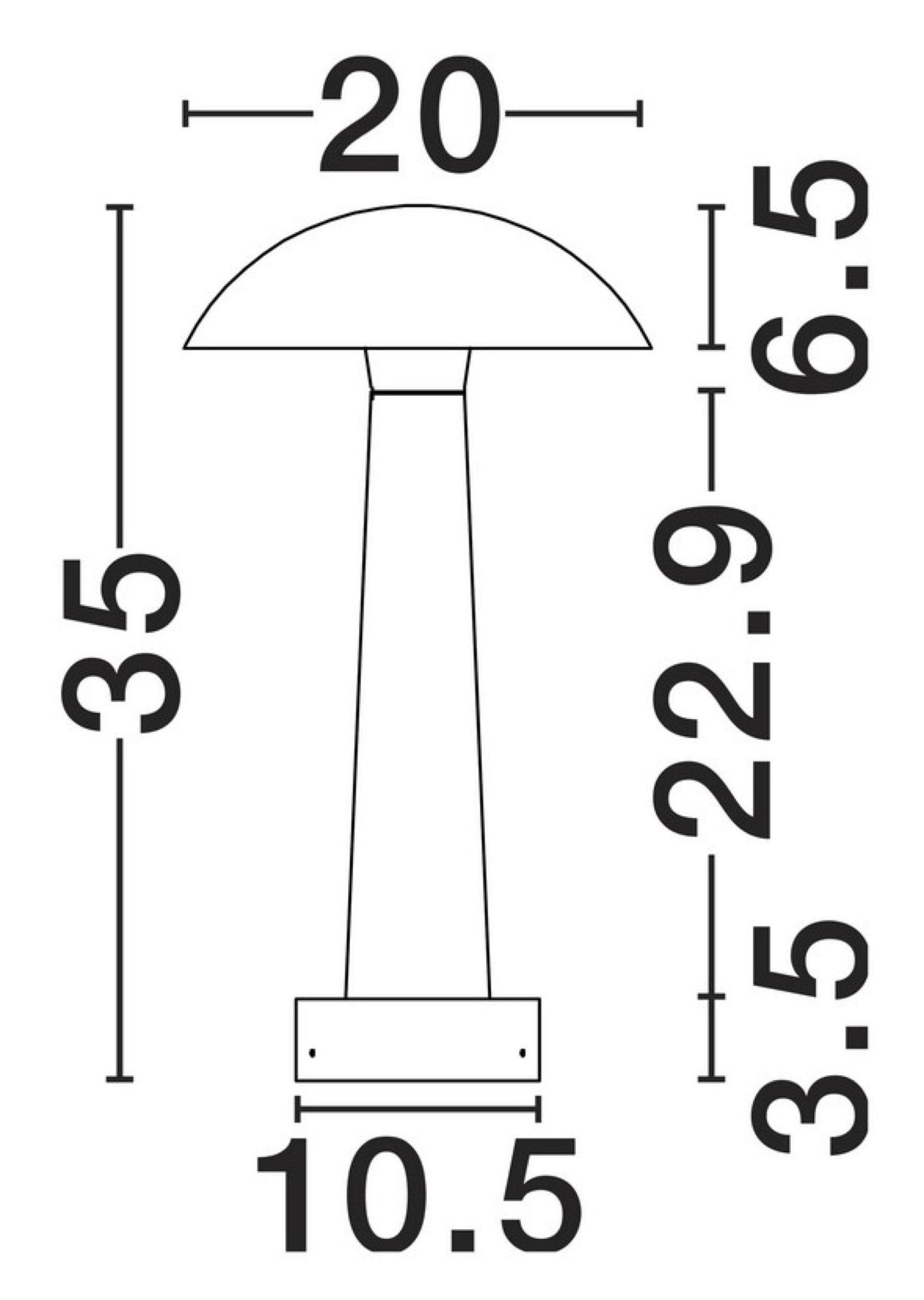 Lampa ogrodowa Visax LED biała