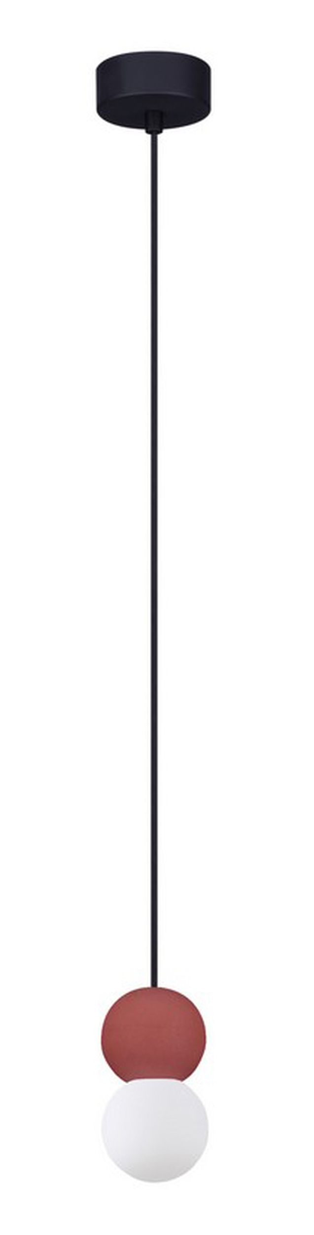 Lampa wisząca Enniess x2 czerwona