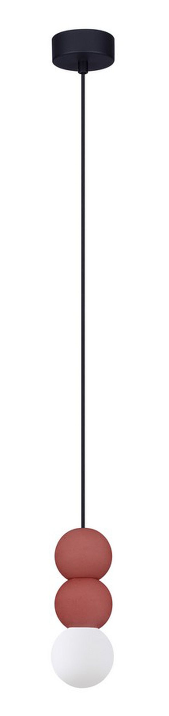 Lampa wisząca Enniess x3 czerwona