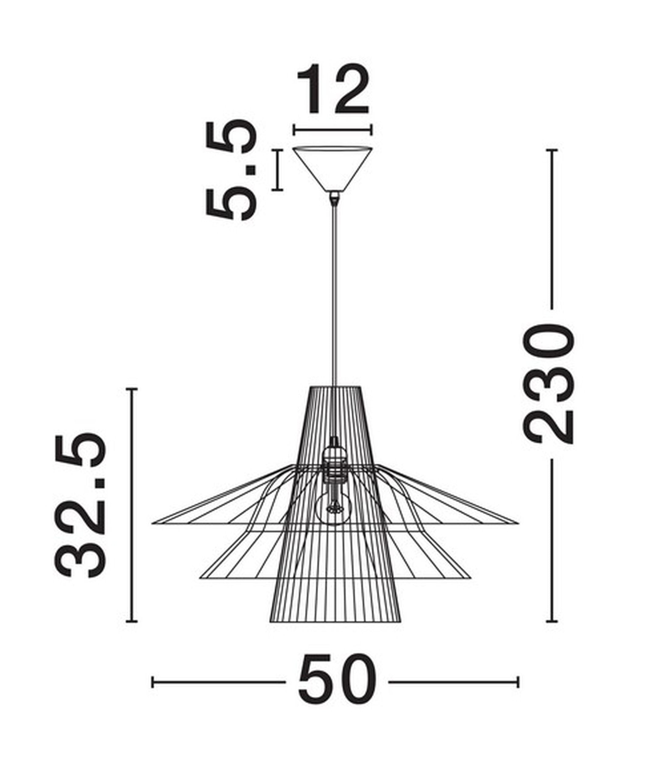 Lampa wisząca Silley brązowo-biała
