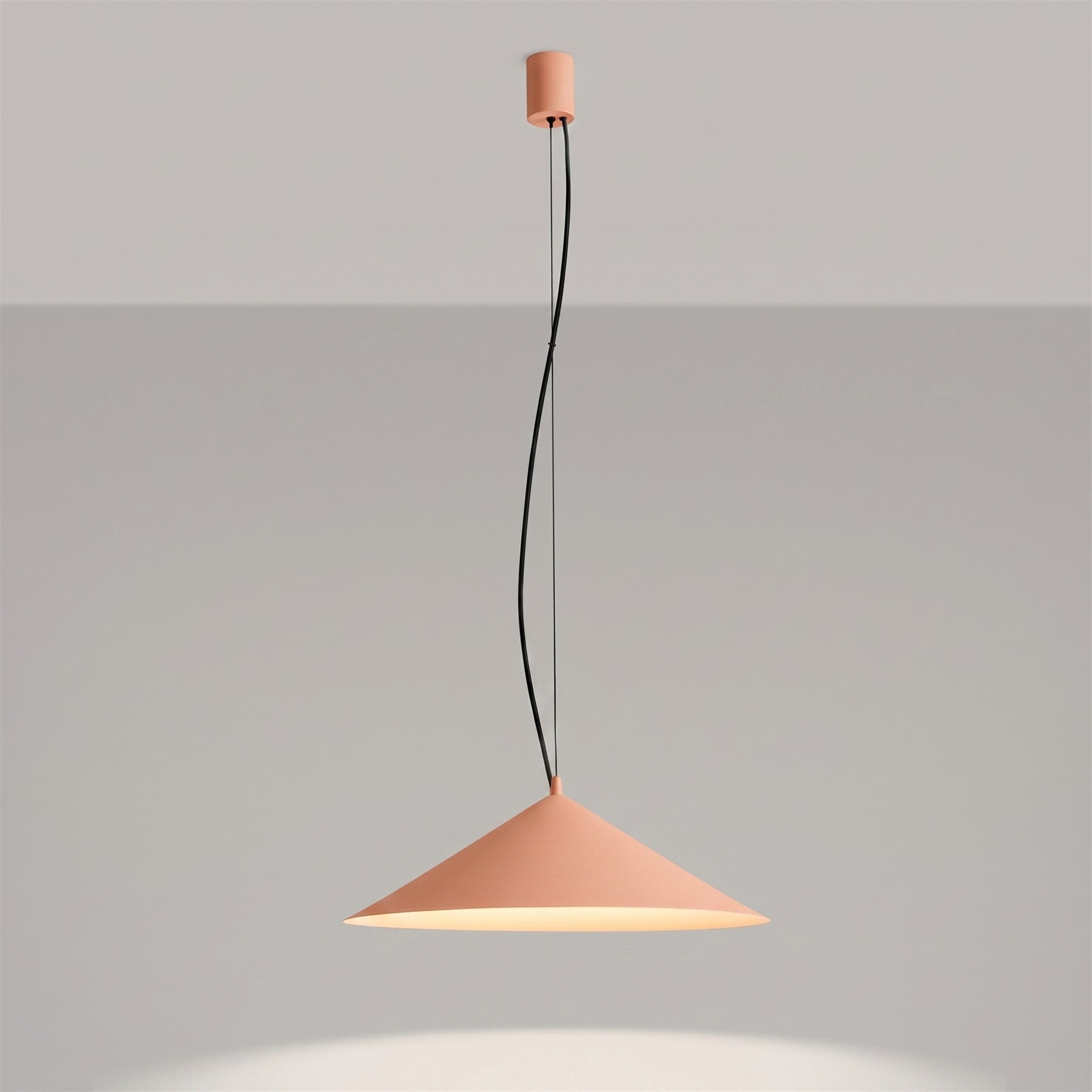 Lampa wisząca Fint LED brzoskwiniowa
