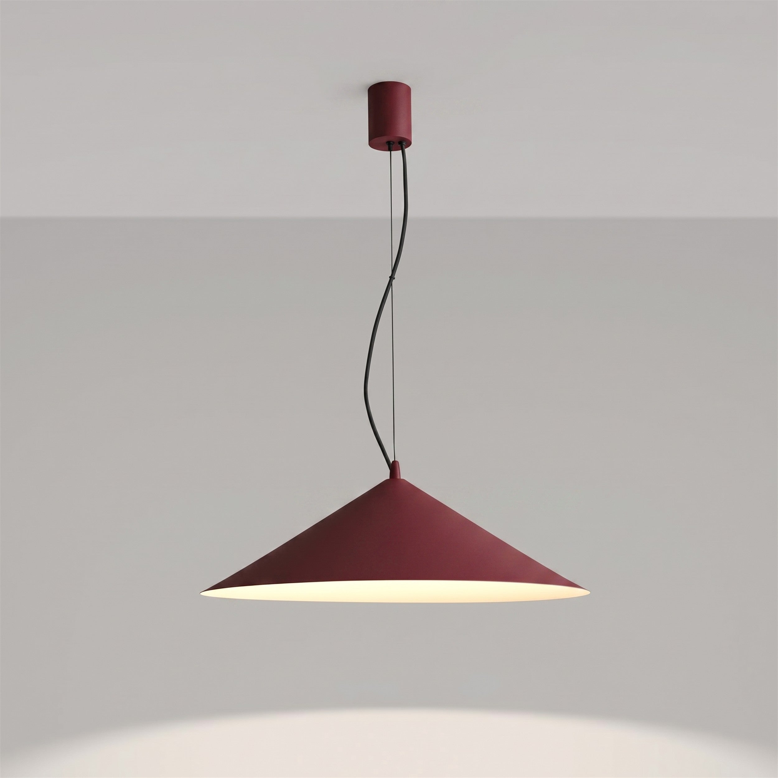 Lampa wisząca Fint LED burgund