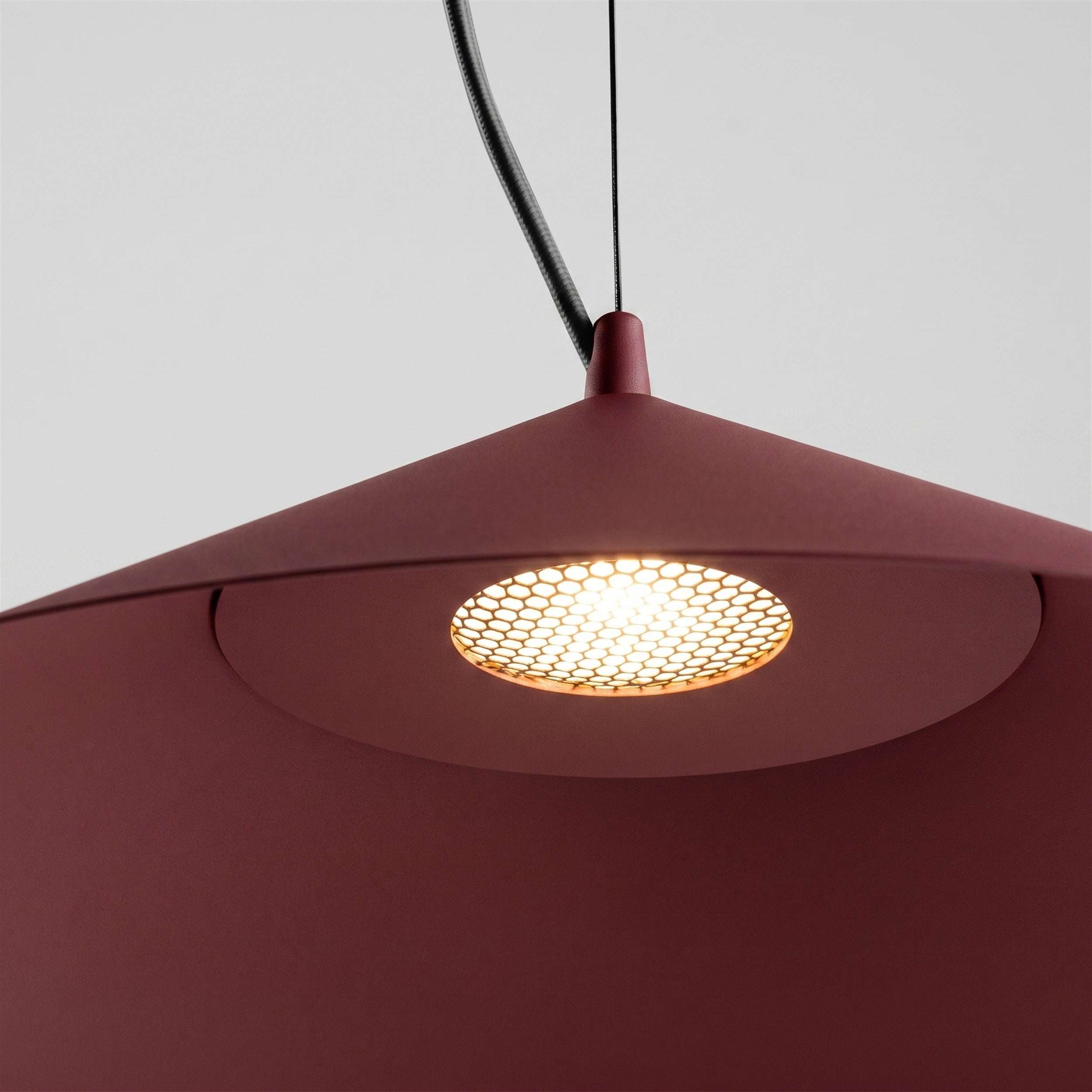 Lampa wisząca Fint LED burgund