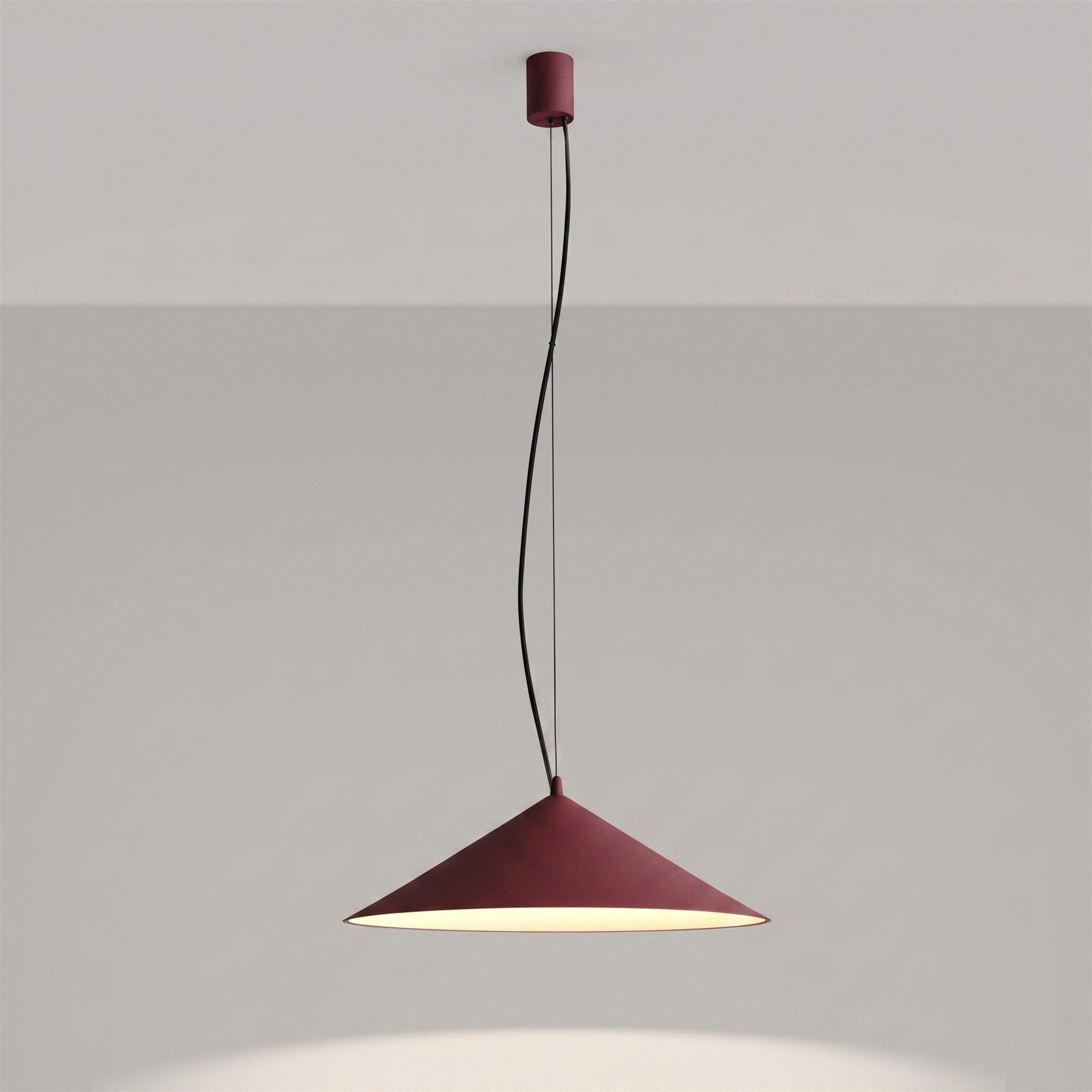 Lampa wisząca Fint LED burgund