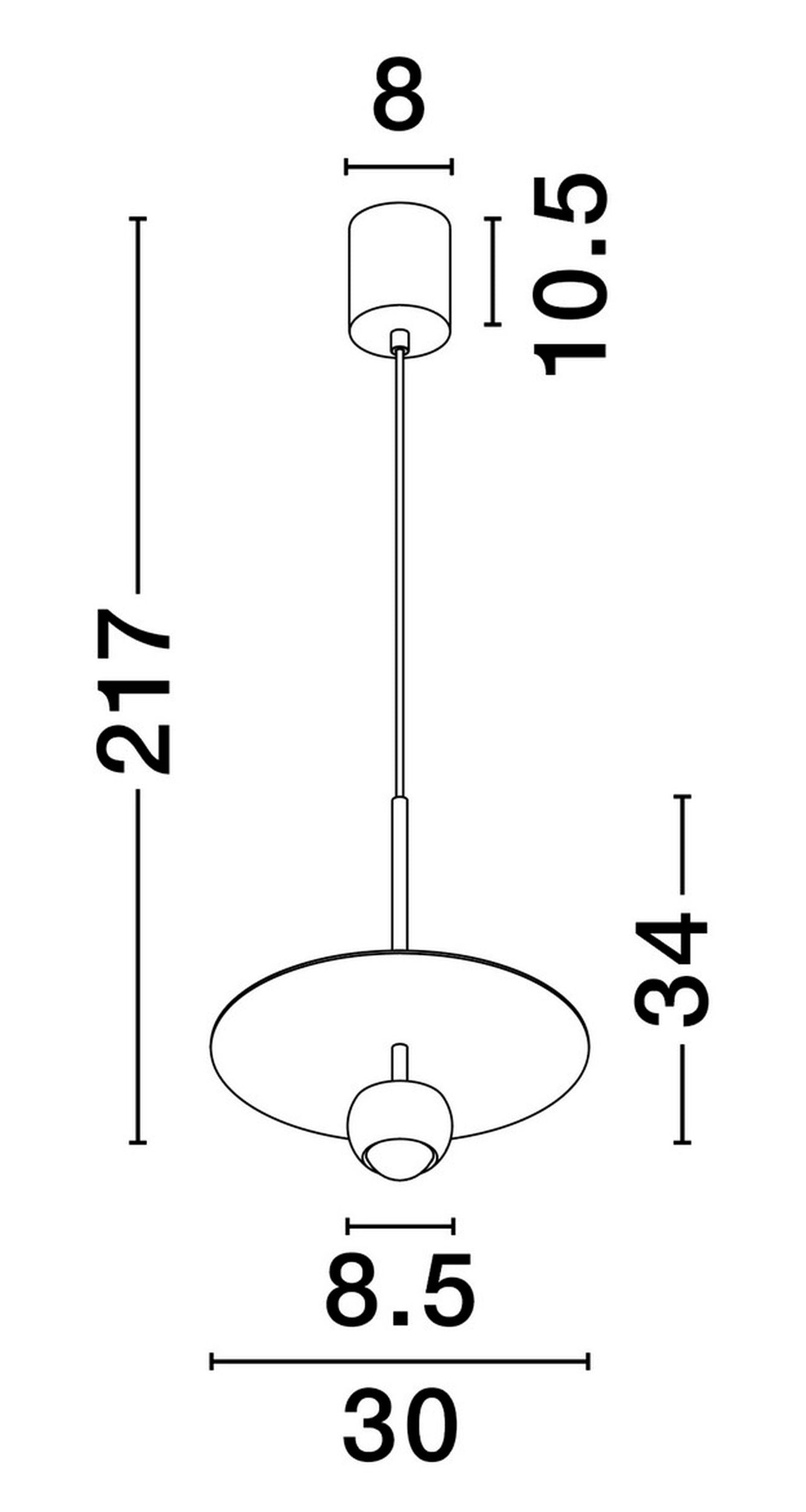 Lampa wisząca Burgens LED beżowa