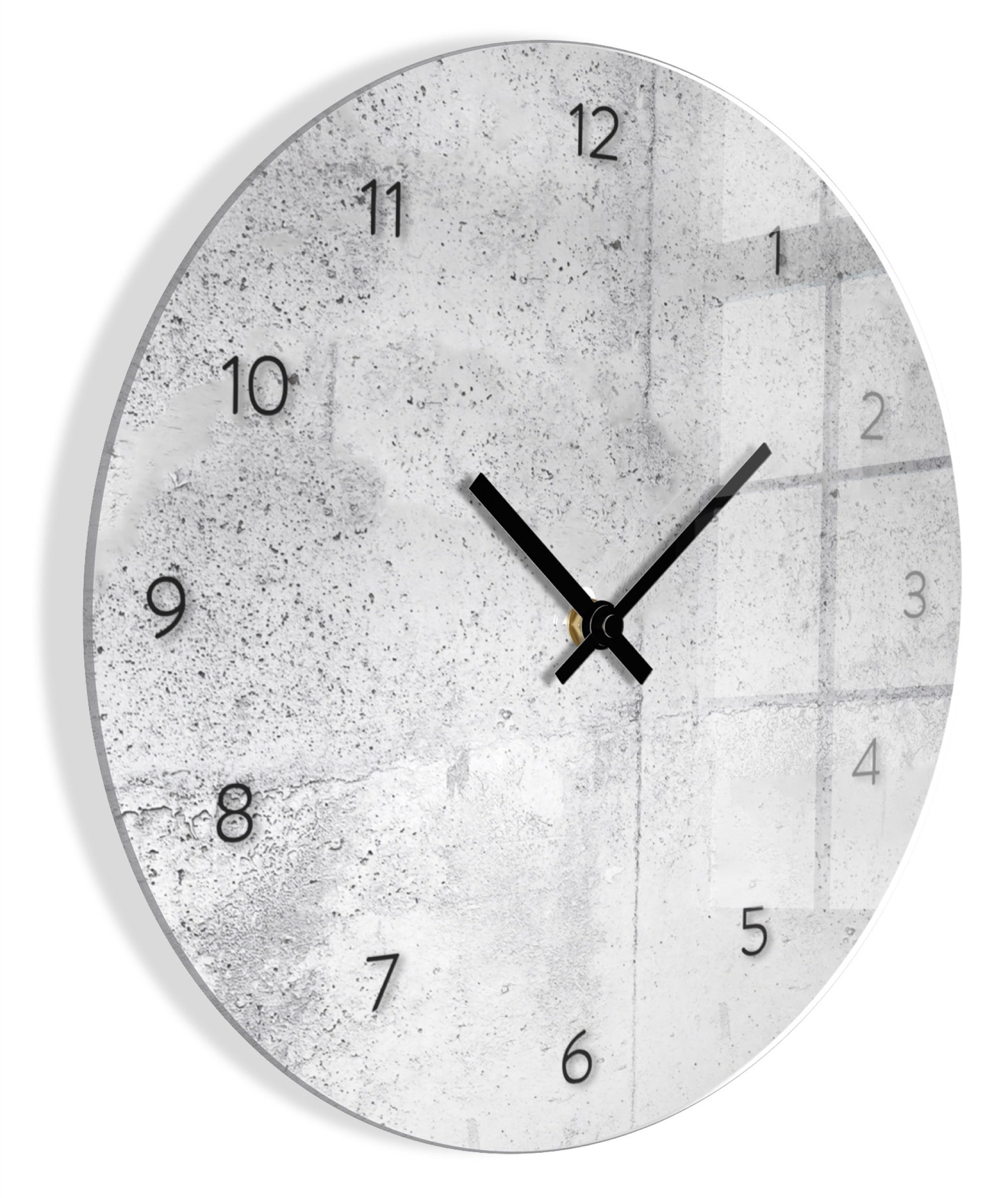 Zegar ścienny Wall średnica 30 cm szary