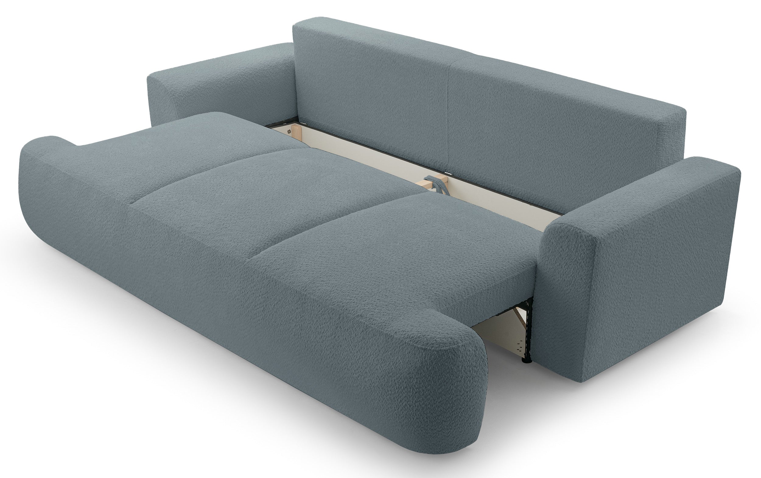 Kanapa rozkładana Barletto szara - szerokość 248 cm