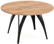Stolik kawowy Mornize okrągły 75 cm Dąb Craft
