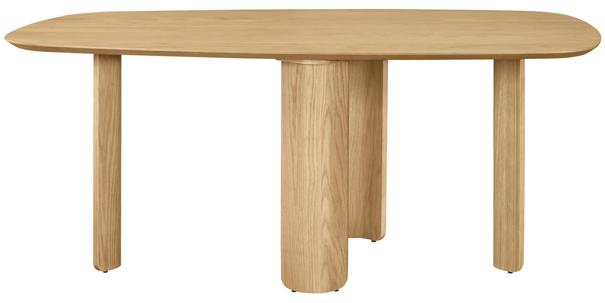 Stół do jadalni Calnes 180x90 cm dąb naturalny - materiał płyta fornirowana