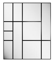 Zestaw paneli lustrzanych Jupiter 210x175 cm czarna rama