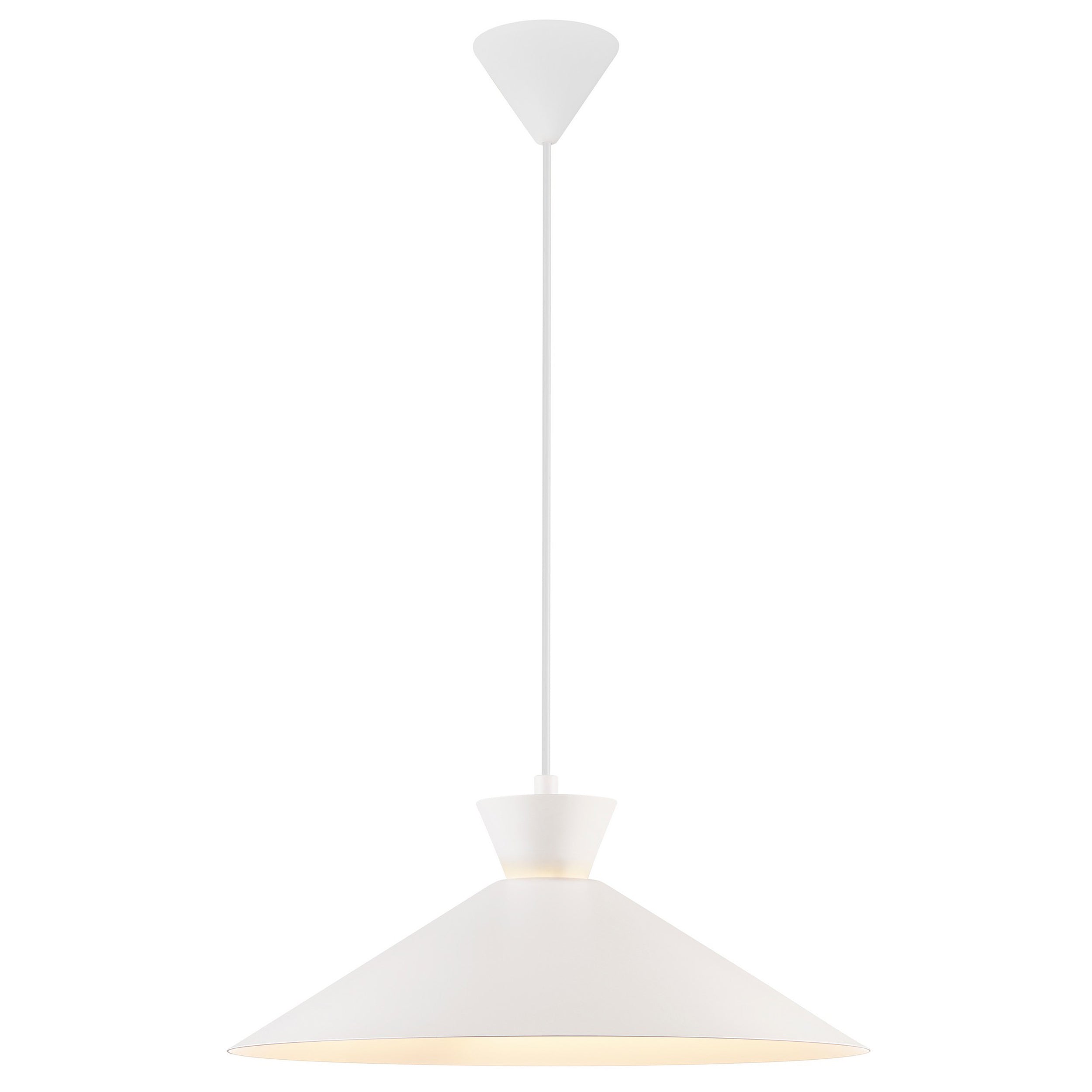 Lampa wisząca Dial 45 cm biała