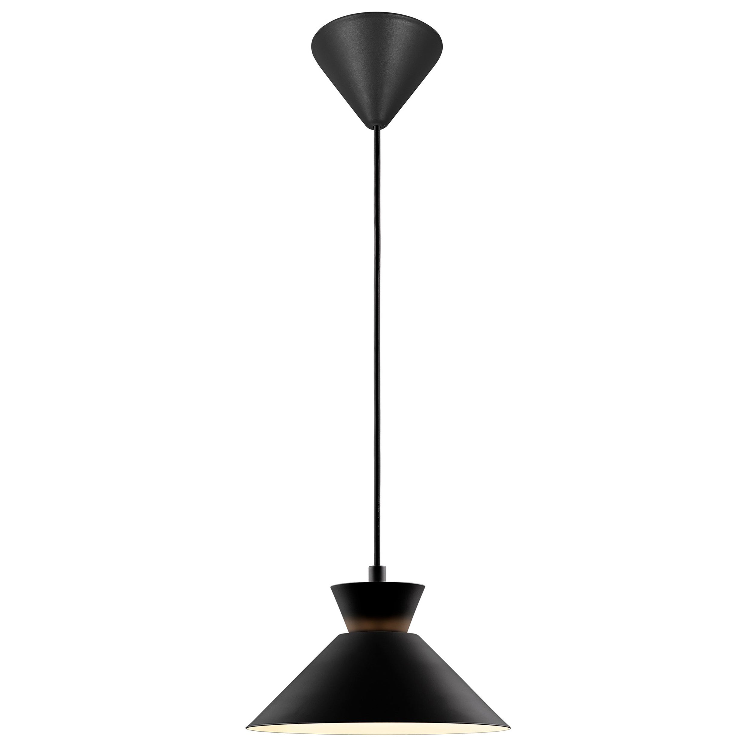 Lampa wisząca Dial 25 cm czarna