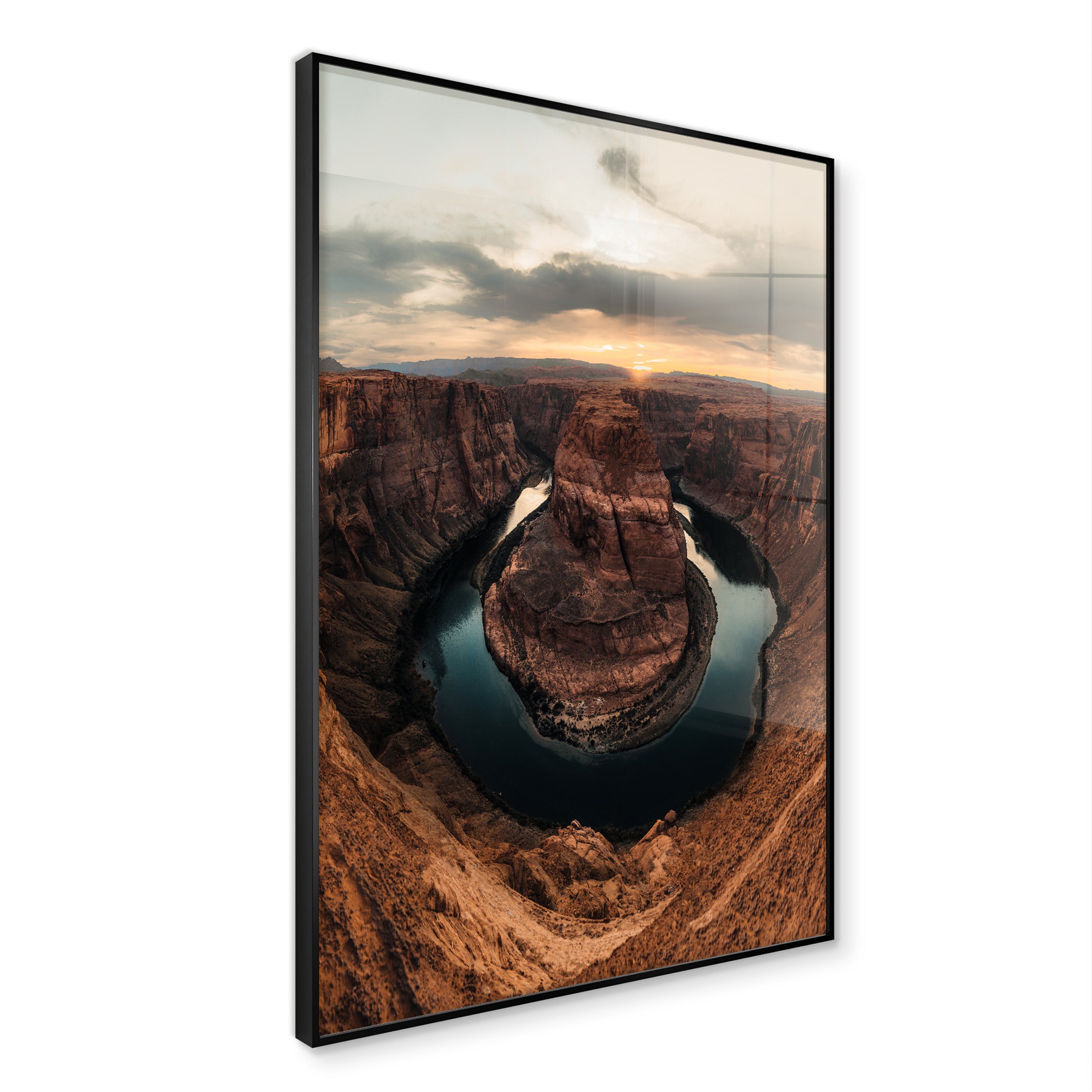 Obraz XL na szkle w ramie Horseshoe Canyon 120x80 cm